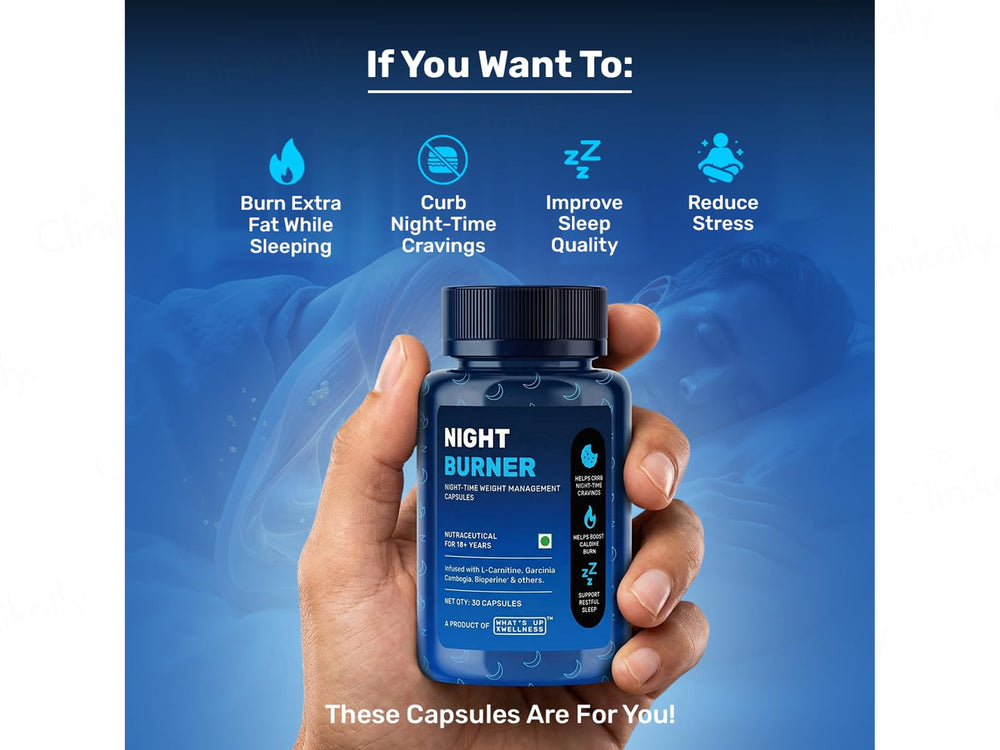 What's Up Wellness Night Burner Nutraceutical Capsule