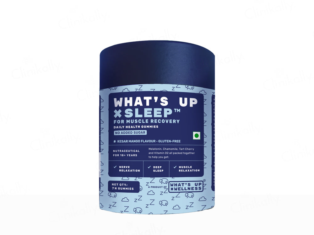 What's Up Wellness Sleep Nutraceutical Gummies - Kesar Mango Flavour