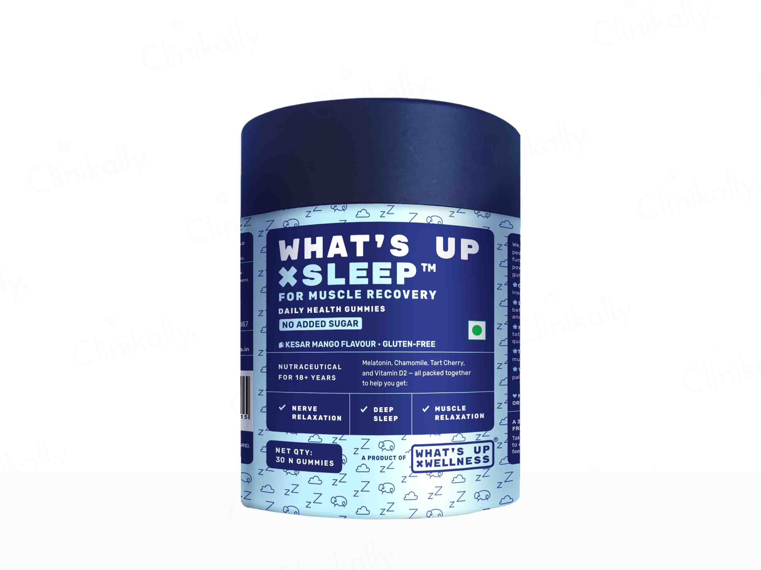 What's Up Wellness Sleep Nutraceutical Gummies - Kesar Mango Flavour