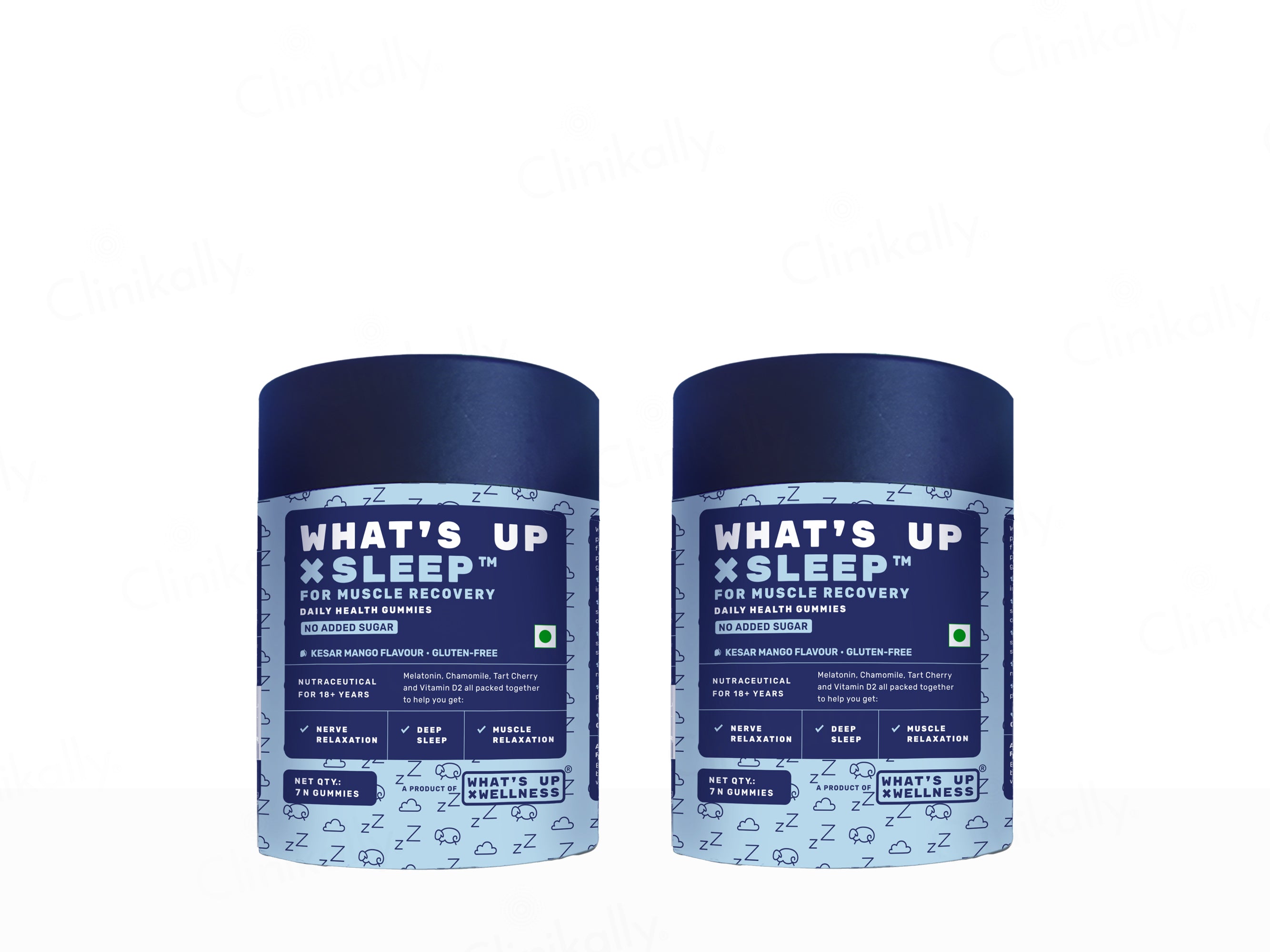 What's Up Wellness Sleep Nutraceutical Gummies - Kesar Mango Flavour