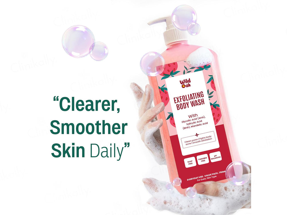 Wild Oak AHA BHA Exfoliating Body Wash