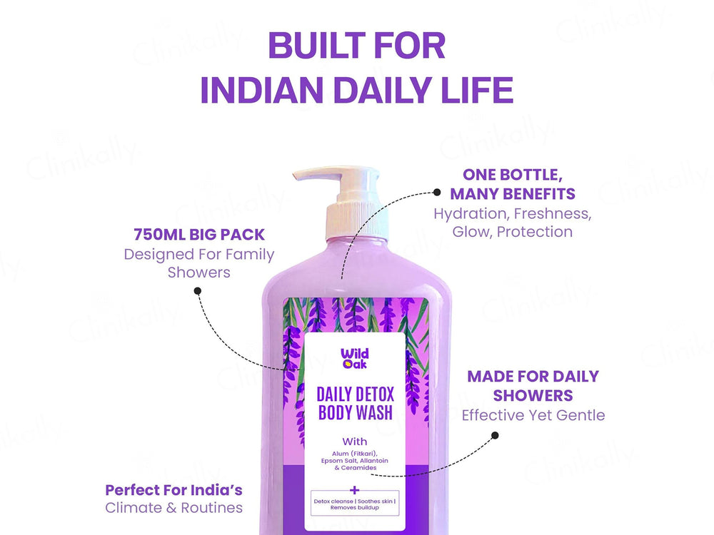 Wild Oak Daily Detox Body Wash