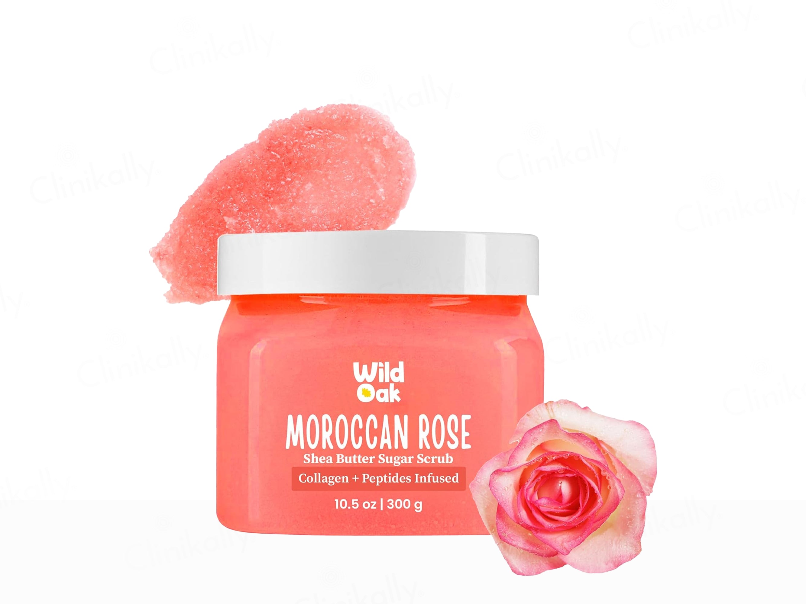 Wild Oak Moroccan Rose Shea Butter Sugar Body Scrub