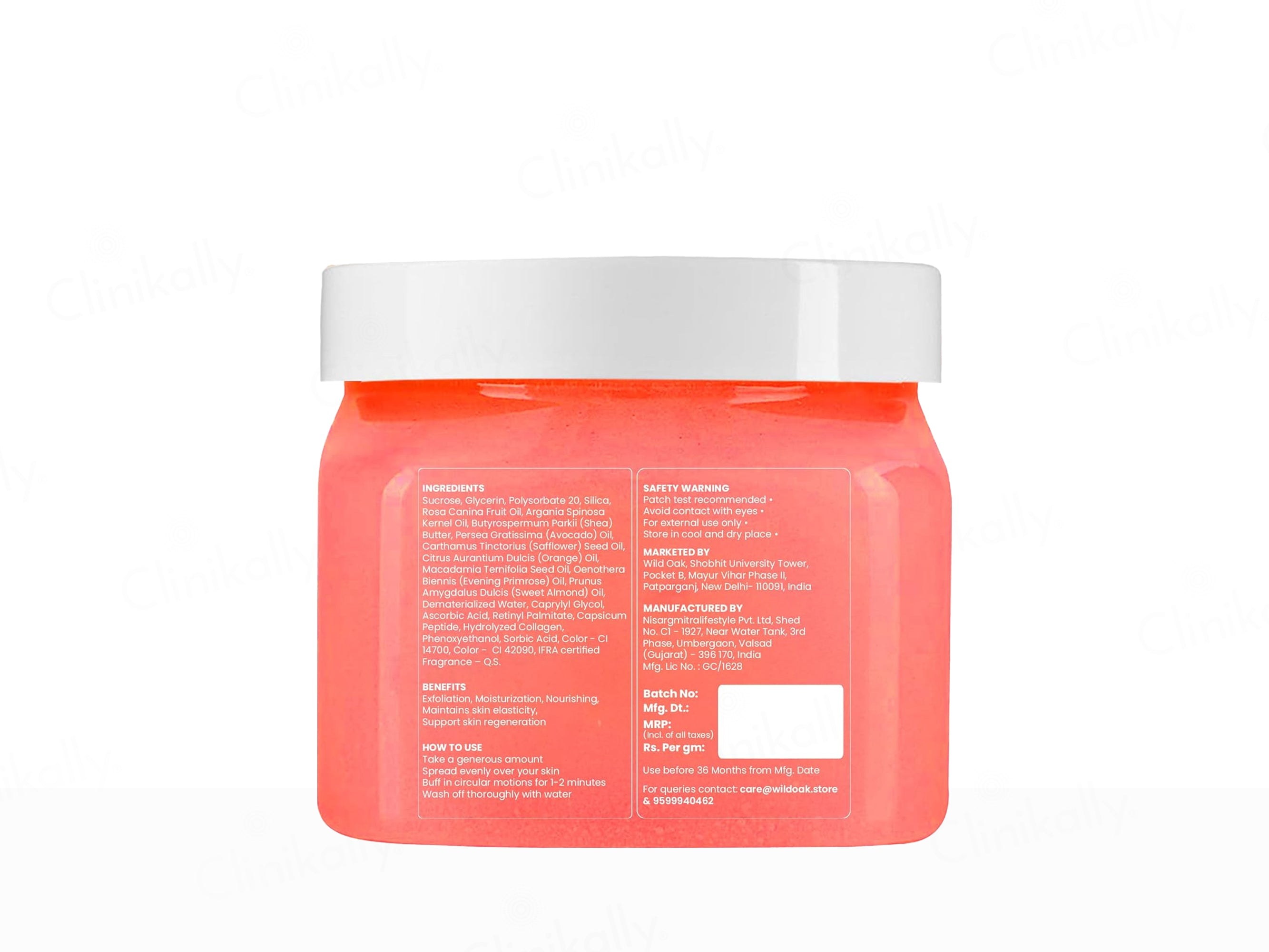 Wild Oak Moroccan Rose Shea Butter Sugar Body Scrub