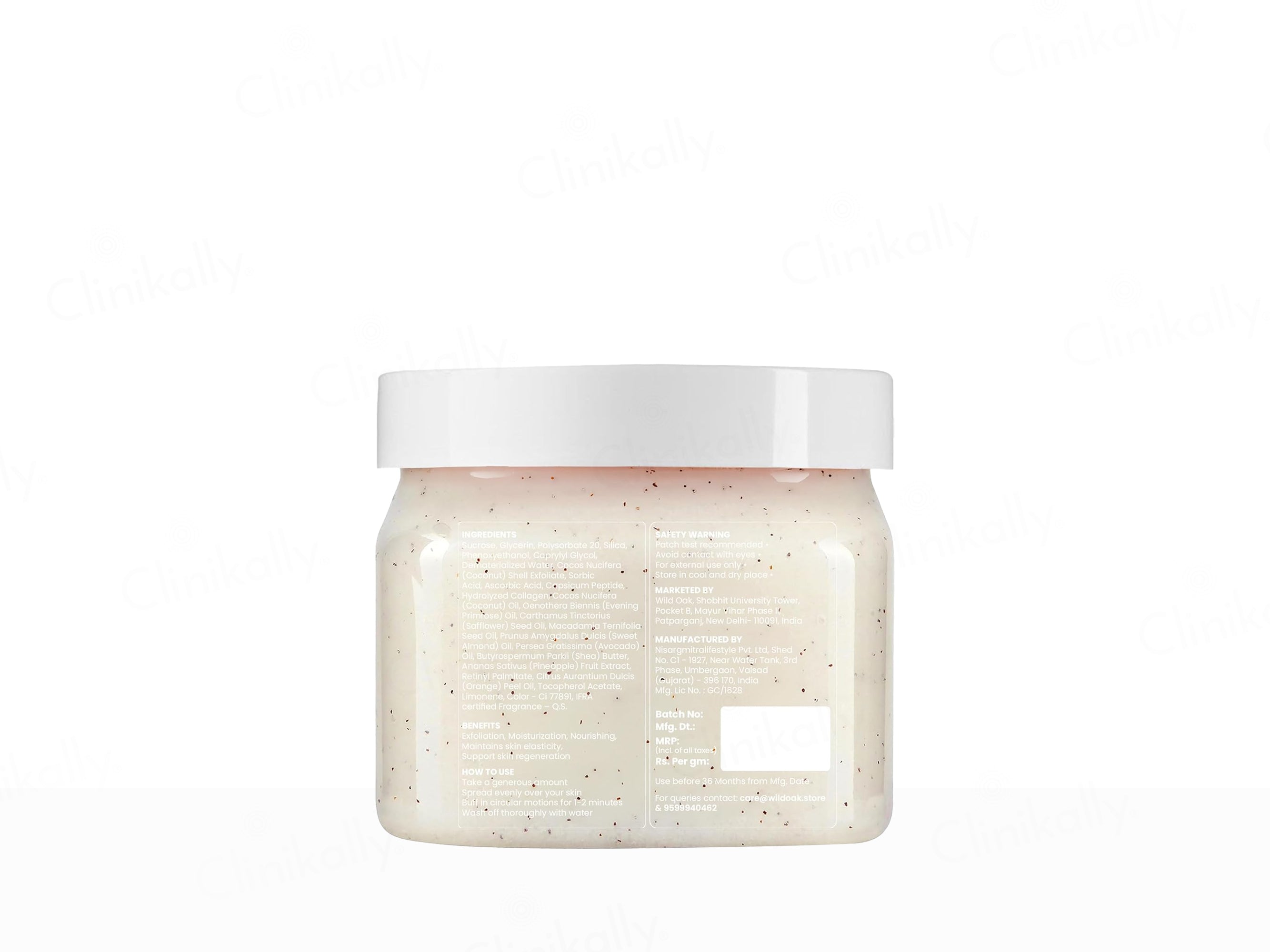 Wild Oak Pina Colada Shea Butter Sugar Body Scrub