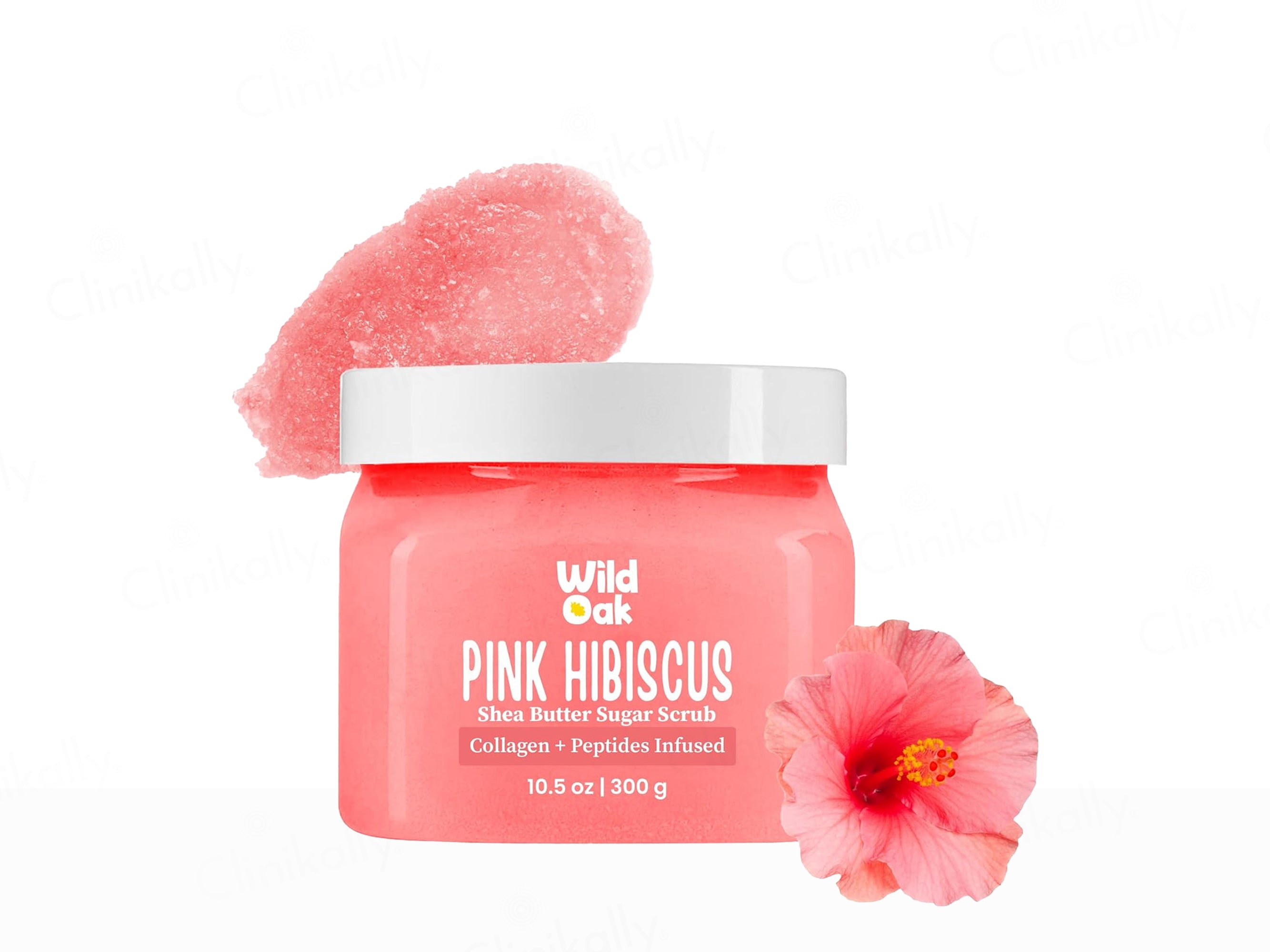 Wild Oak Pink Hibiscus Shea Butter Sugar Body Scrub