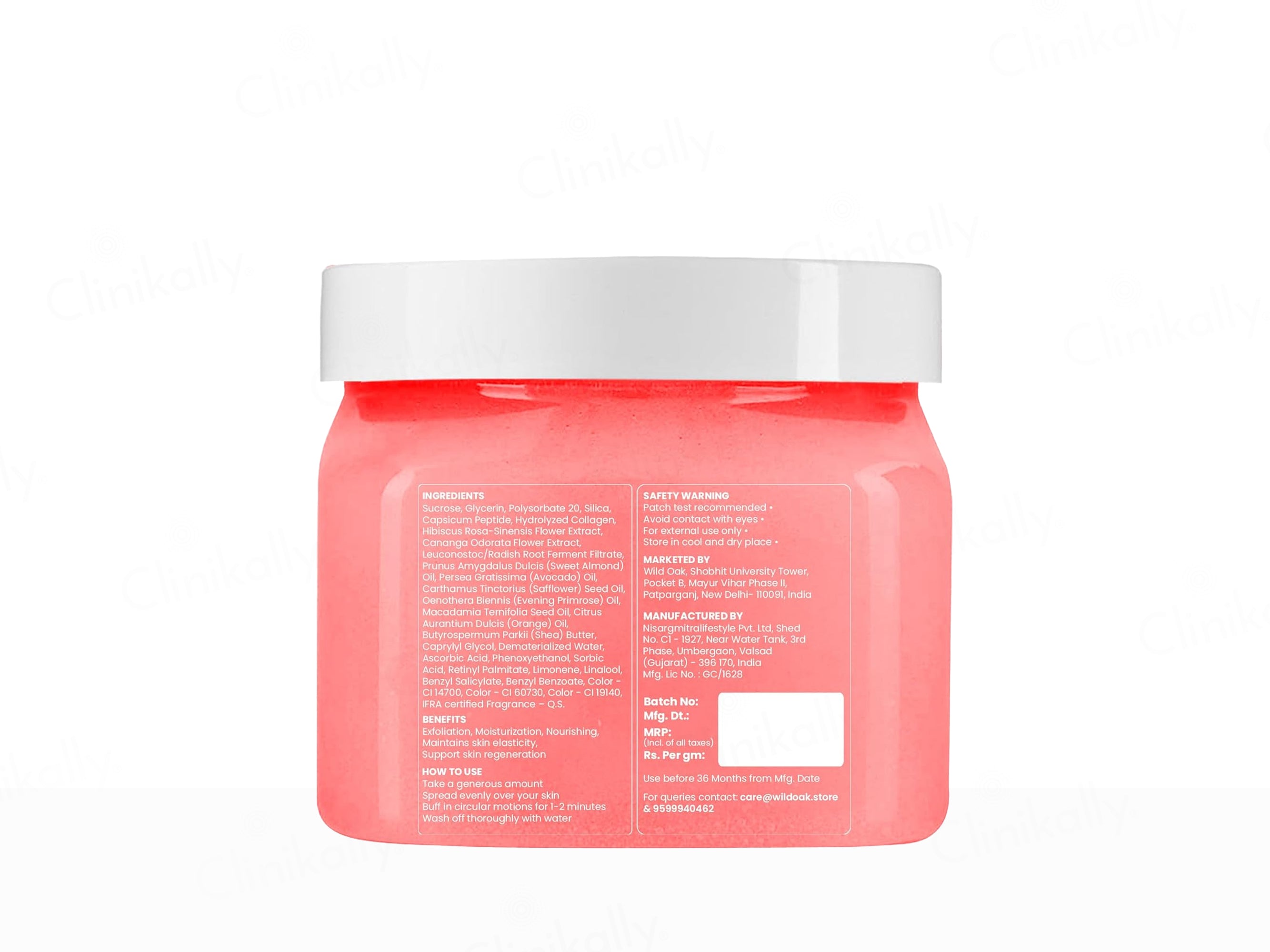 Wild Oak Pink Hibiscus Shea Butter Sugar Body Scrub