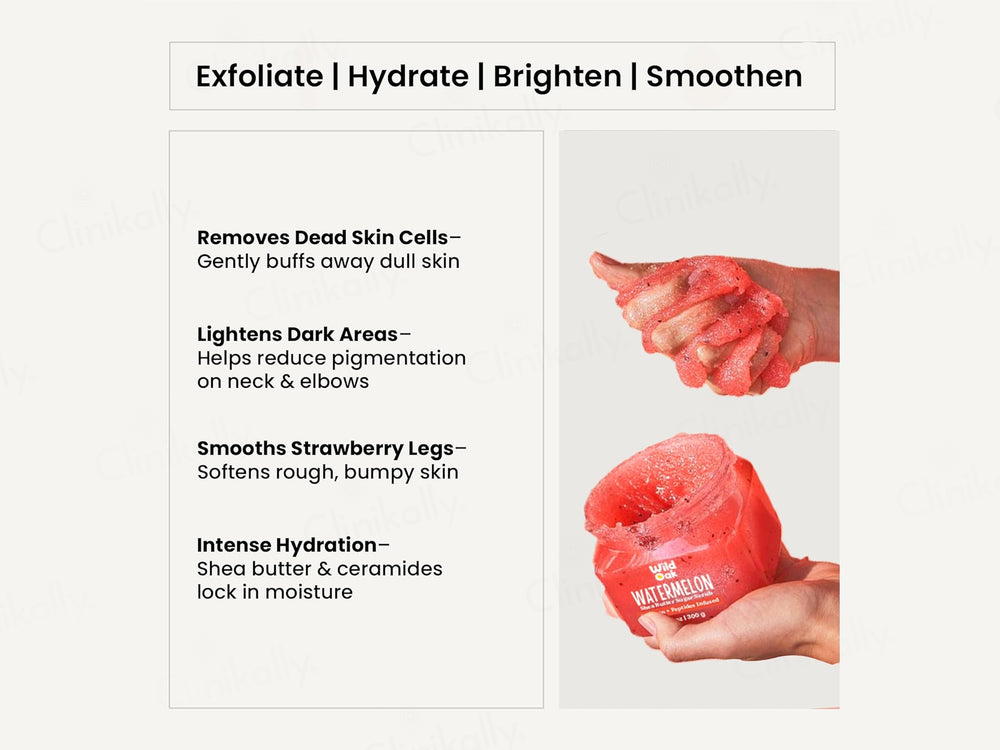 Wild Oak Watermelon Shea Butter Sugar Body Scrub