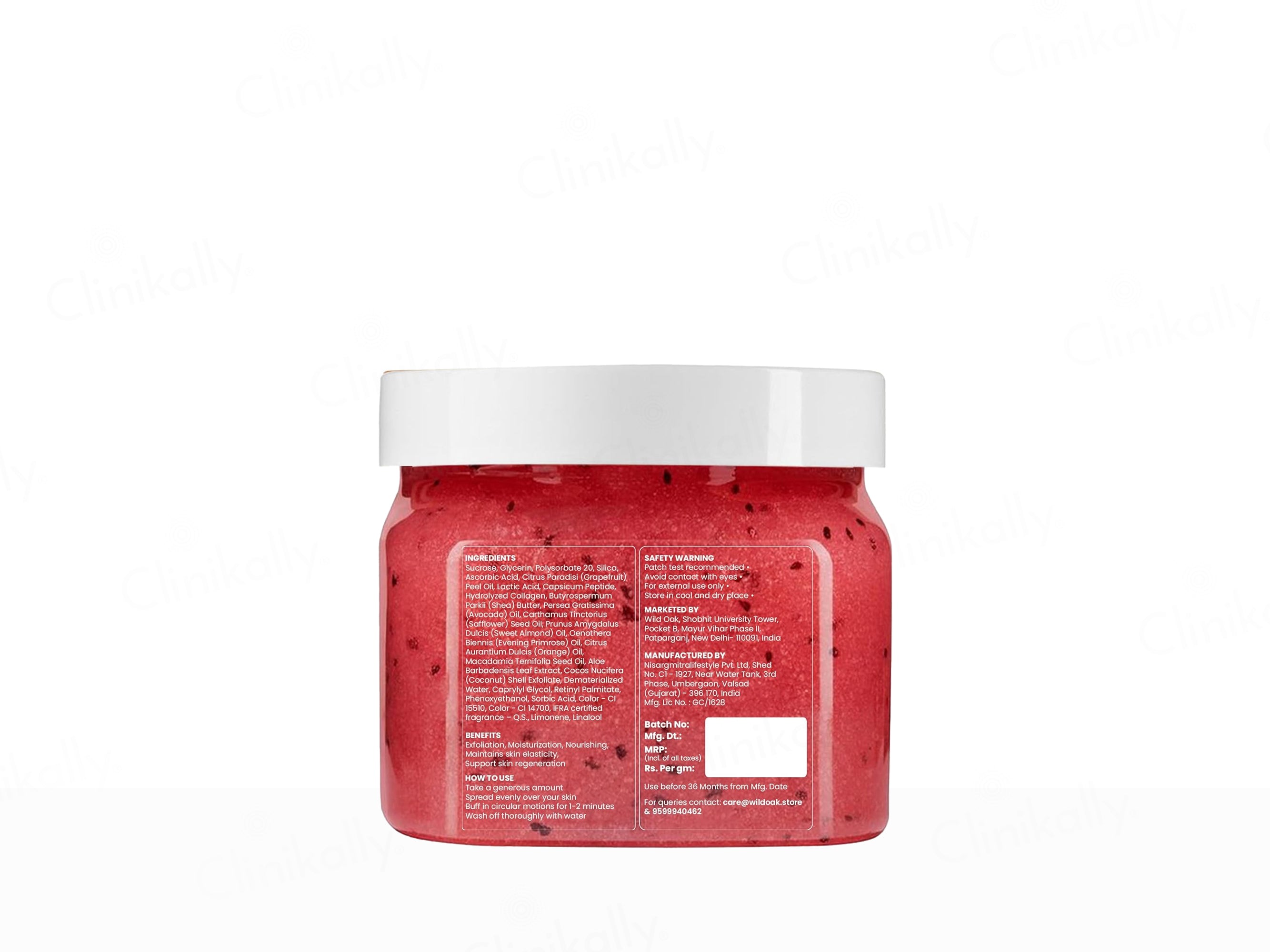 Wild Oak Watermelon Shea Butter Sugar Body Scrub