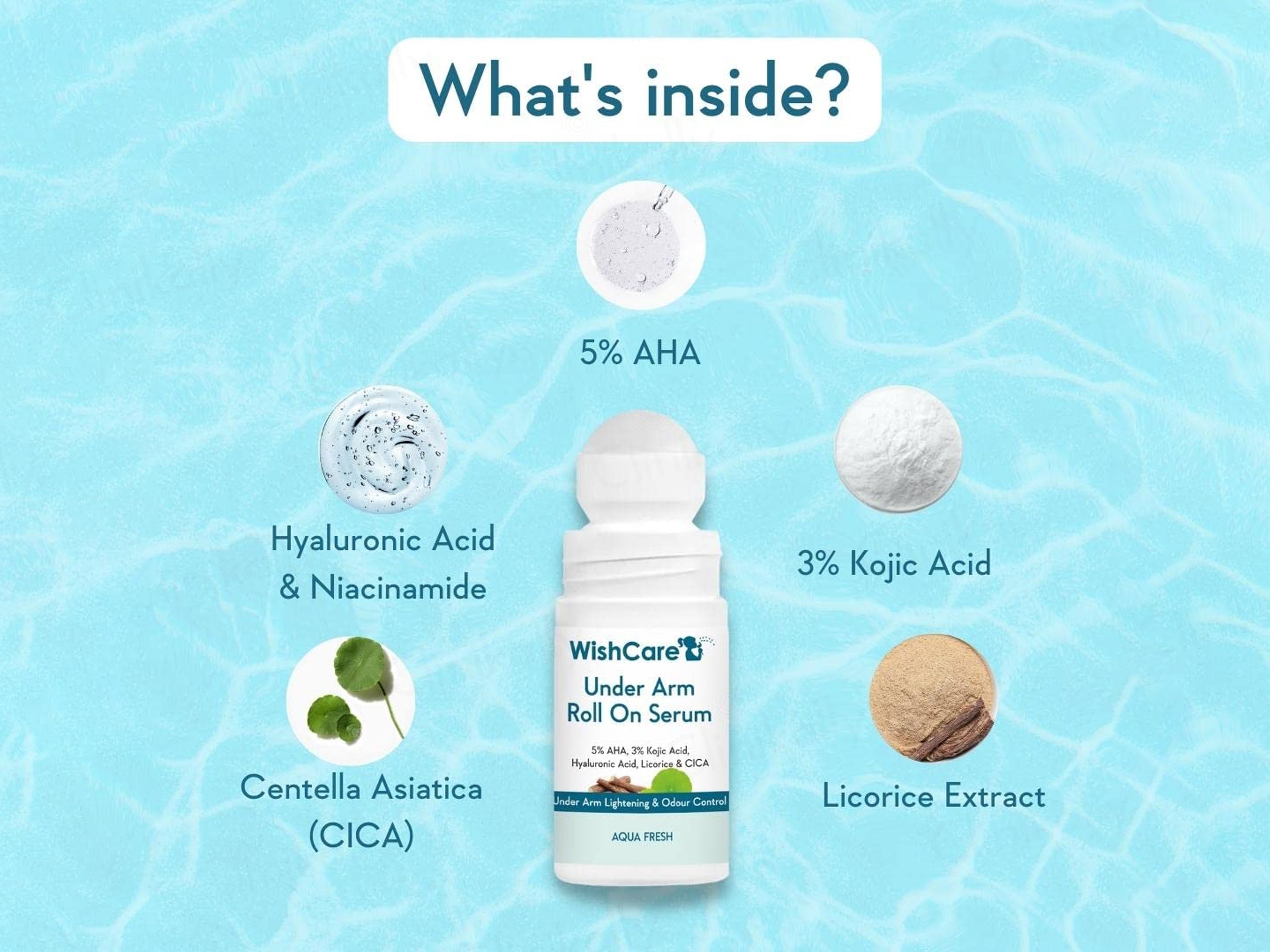 WishCare Aqua Fresh Under Arm Lightening & Odour Control Roll-On Serum