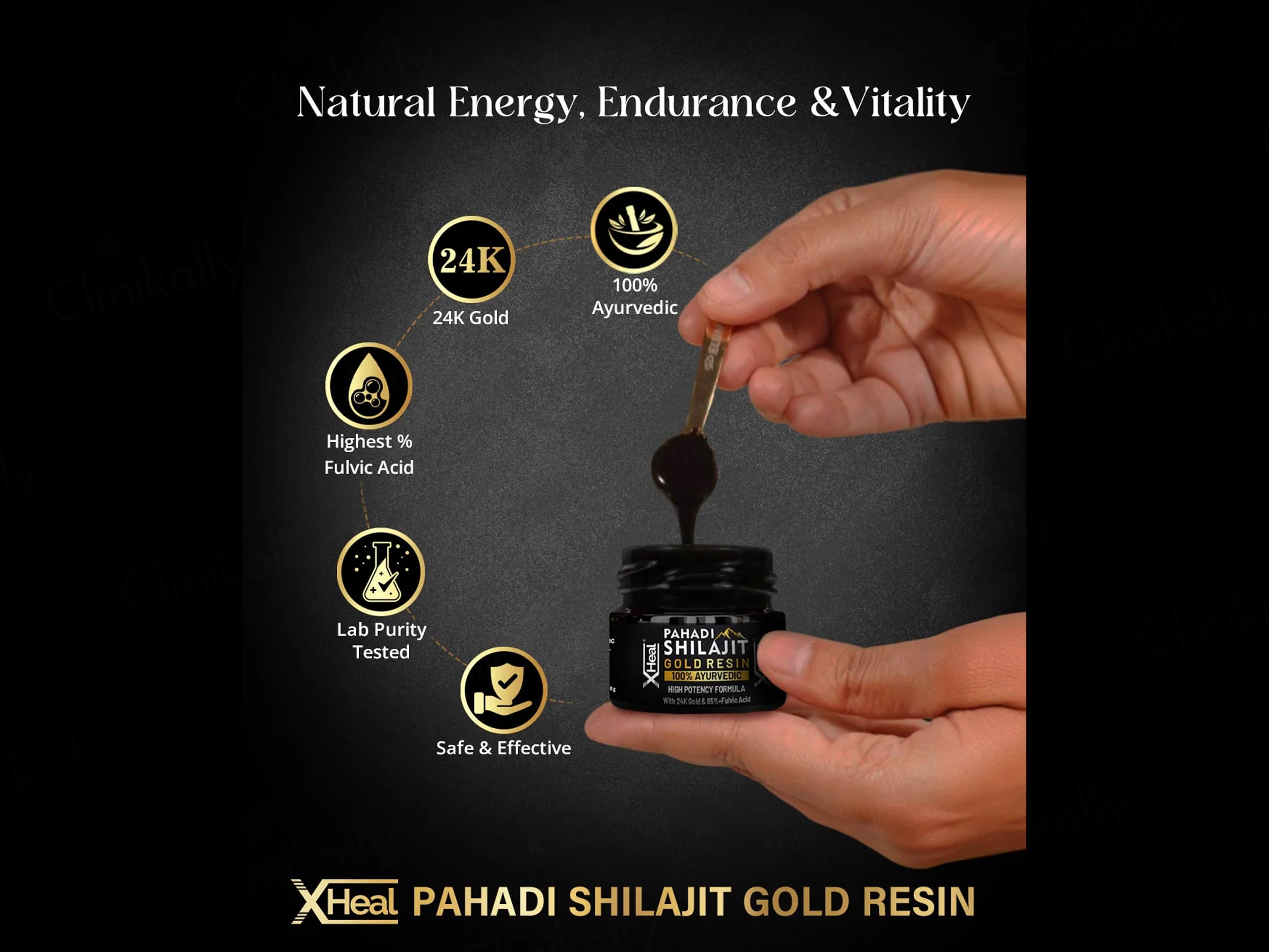 Xheal Pahadi Shilajit Gold Resin
