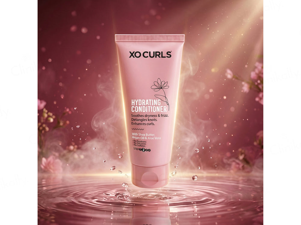 Xo Curls Hydrating Conditioner With Shea Butter, Argan Oil & Aloevera
