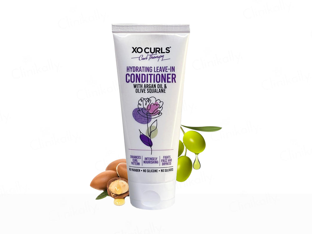 Xo Curls Hydrating Leave-In Conditioner With Brahmi, Olive Squalane & Argan Oil