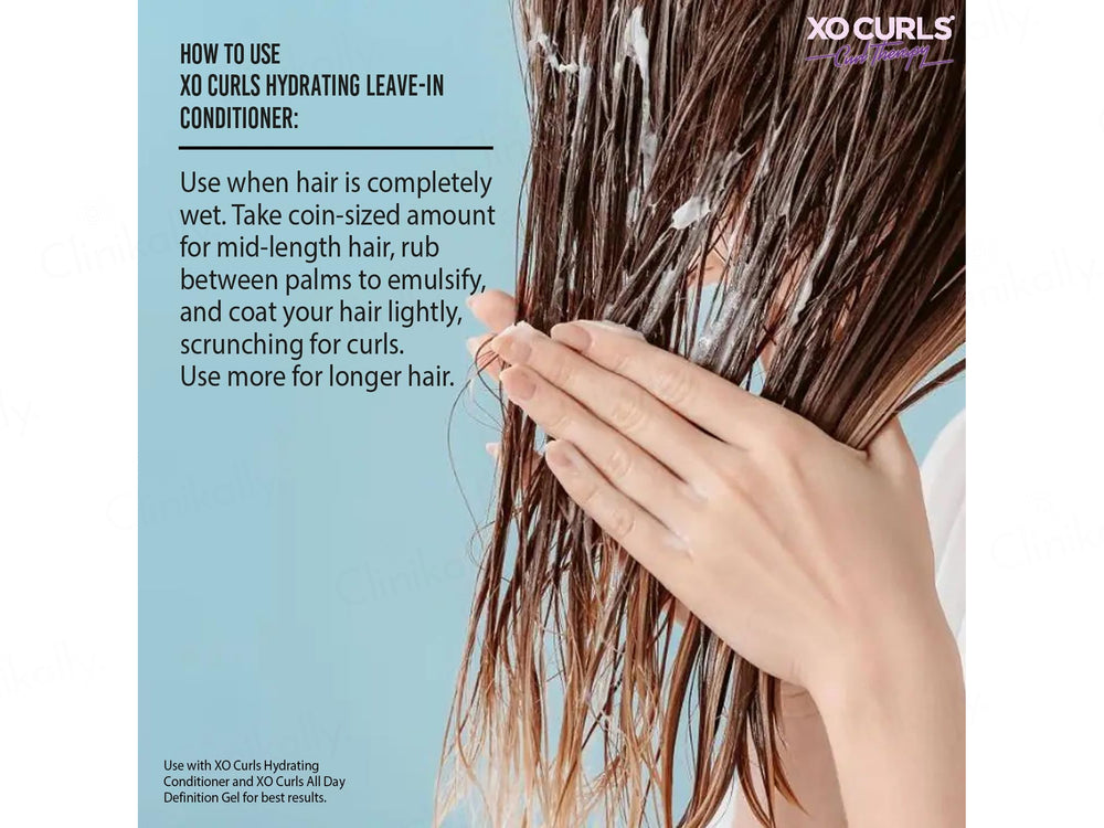 Xo Curls Hydrating Leave-In Conditioner With Brahmi, Olive Squalane & Argan Oil