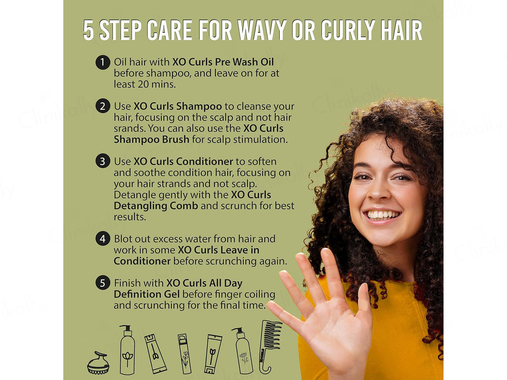 Xo Curls Hydrating Leave-In Conditioner With Brahmi, Olive Squalane & Argan Oil