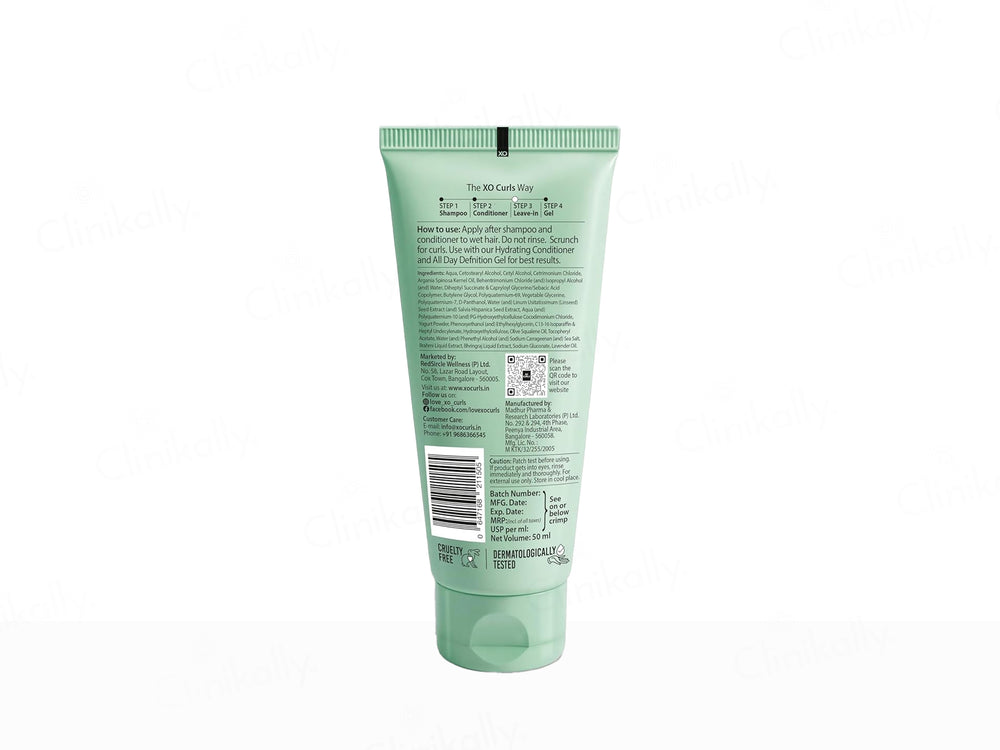 Xo Curls Hydrating Leave-In Conditioner With Brahmi, Olive Squalane & Argan Oil