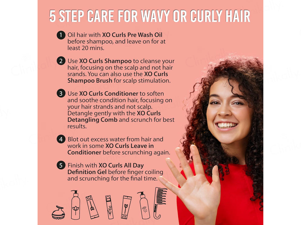Xo Curls Hydrating Shampoo With Hibiscus, Flax Seed & Lavender