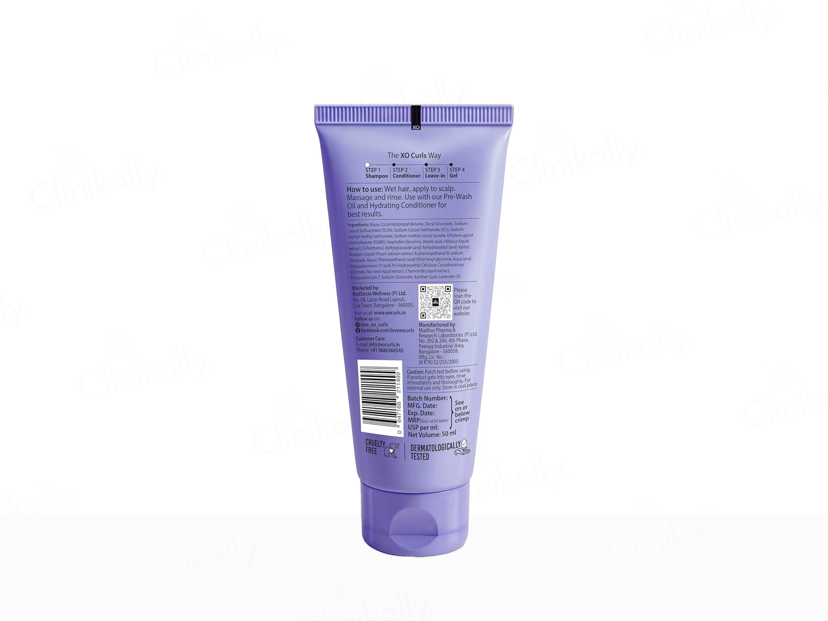Xo Curls Hydrating Shampoo With Hibiscus, Flax Seed & Lavender