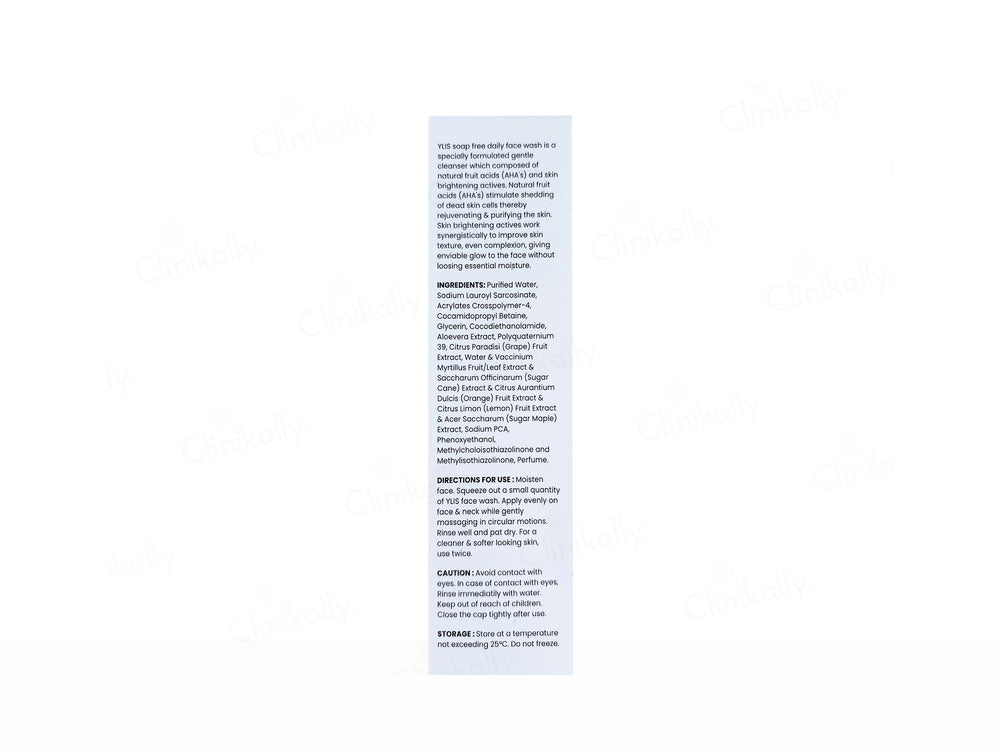 Ylis Rejuvenating & Luminating Face Wash