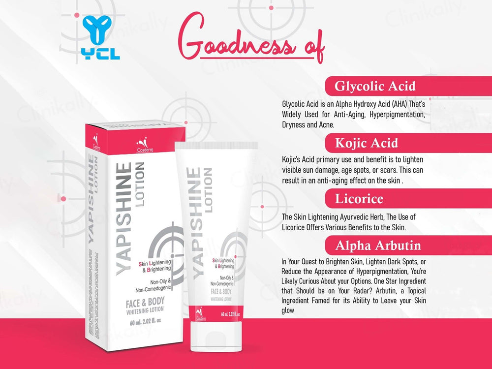 Yapishine Face & Body Whitening Lotion