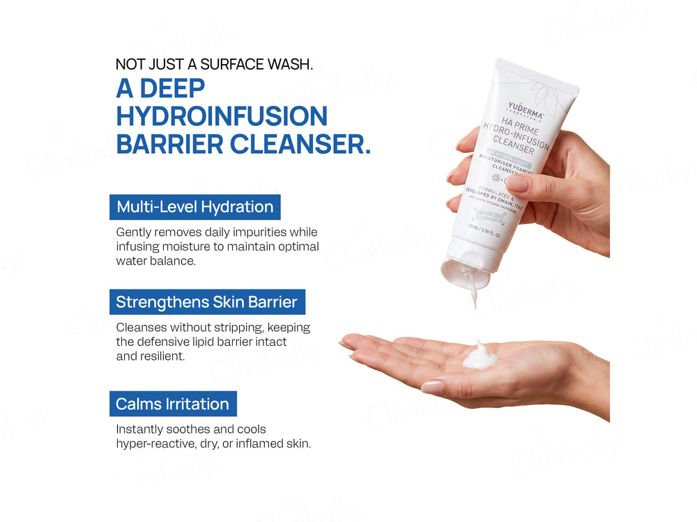 Yuderma HA Prime Hydro-Infusion Moisturiser Foaming Cleanser