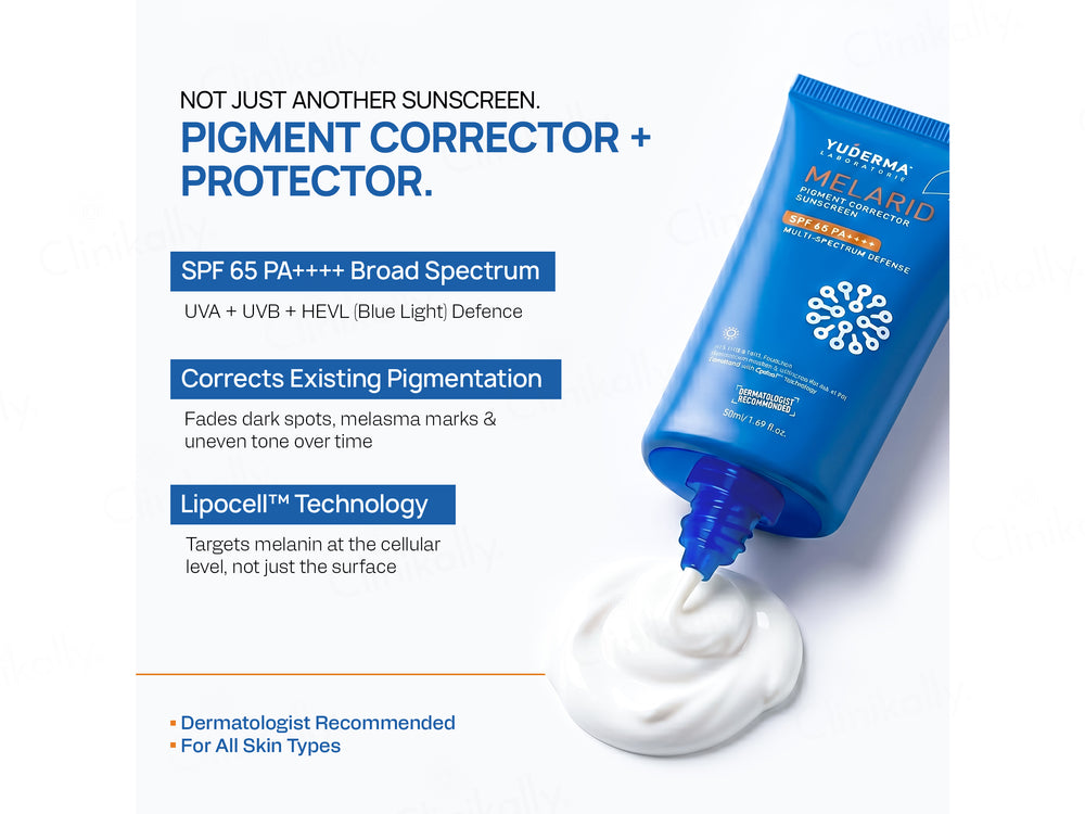 Yuderma Melarid Pigment Corrector Sunscreen SPF65 PA++++