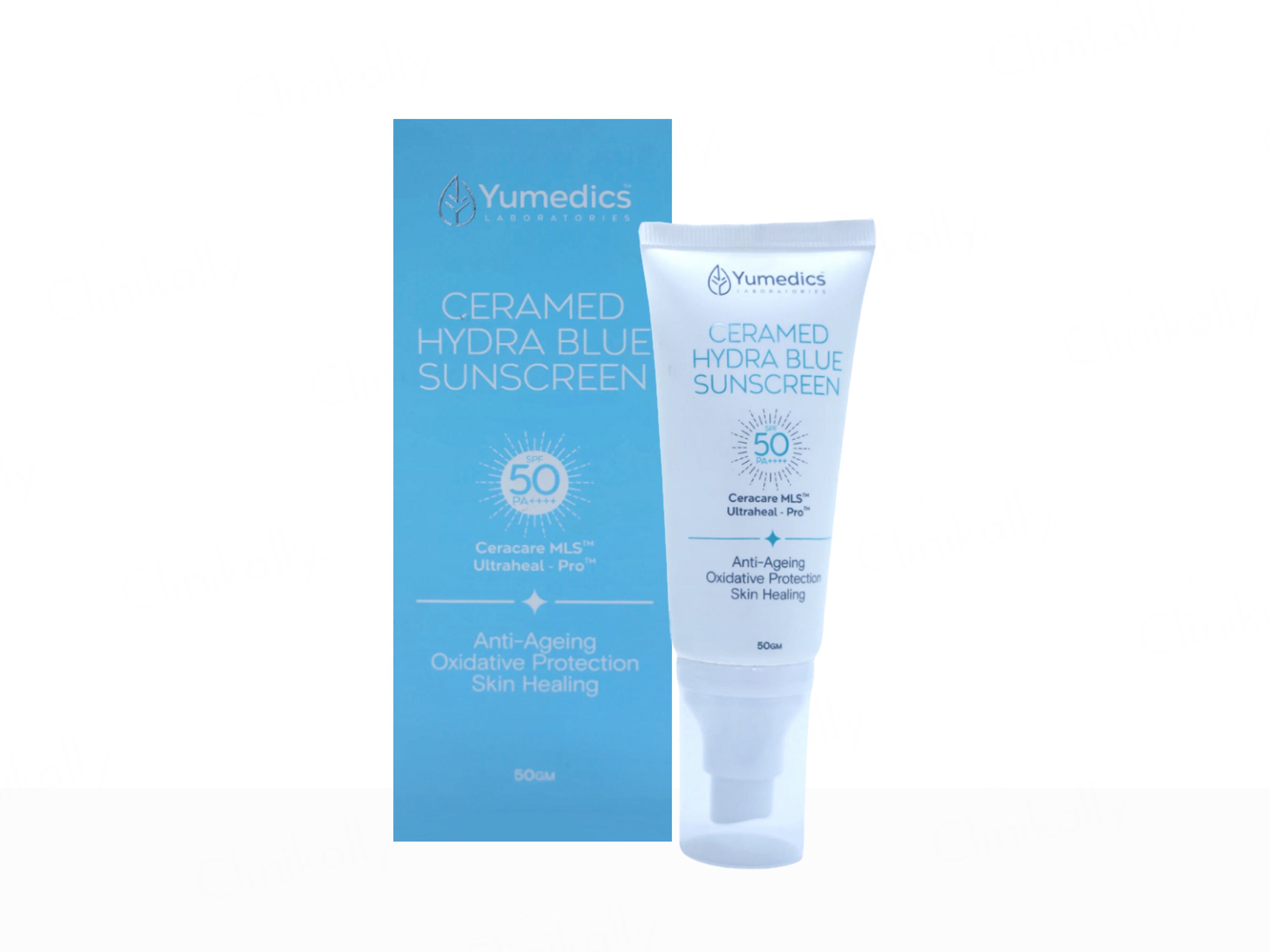Yumedics Ceramed Hydra Blue Sunscreen SPF 50 PA ++++