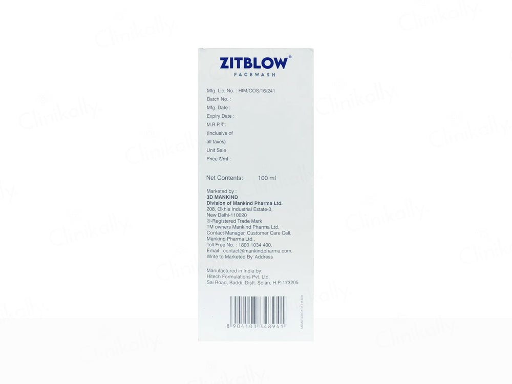 Zitblow Foaming Face Wash