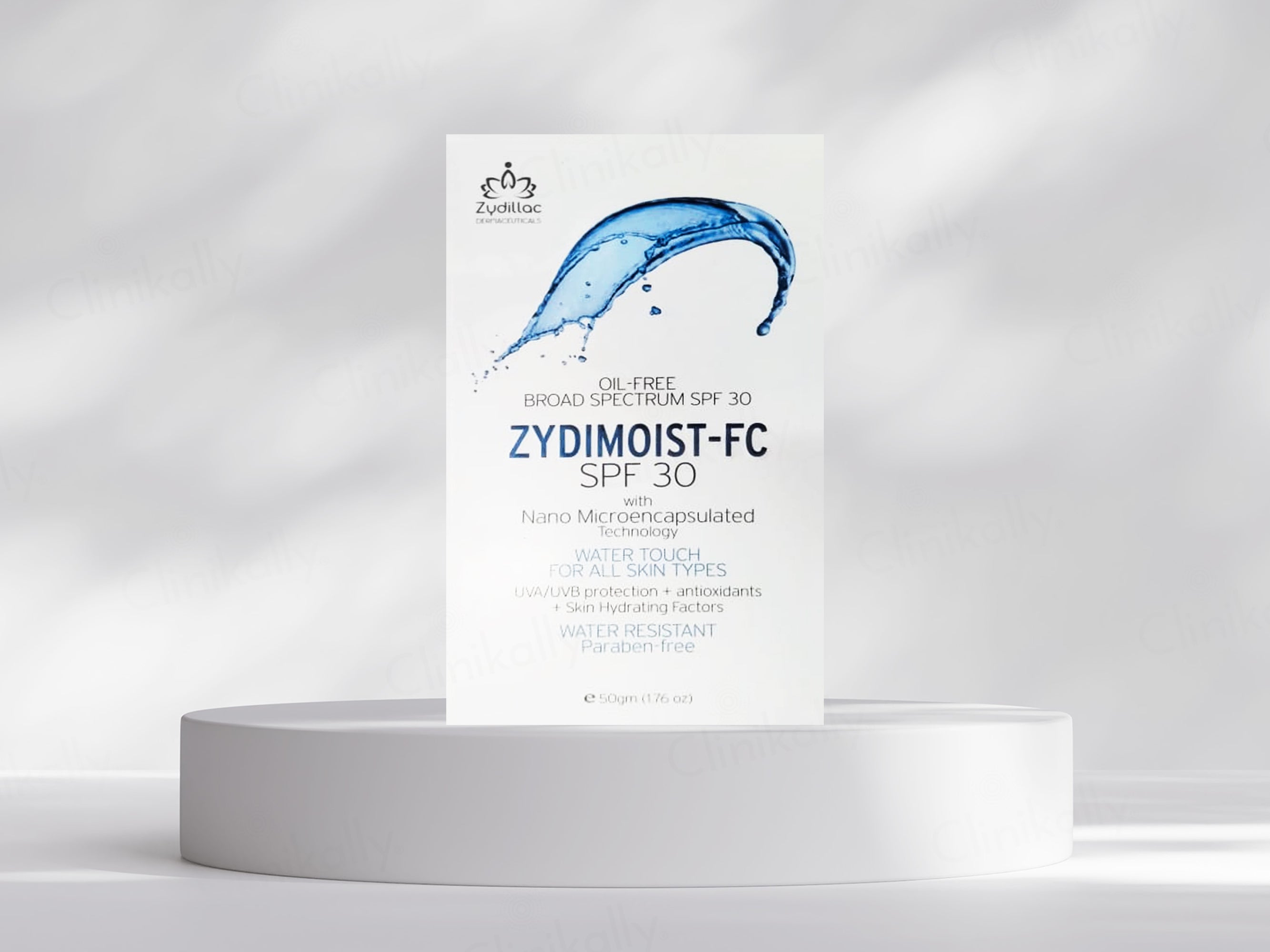 Zydimoist-FC Oil-Free Nano Microencapsulated Water Touch Sunscreen Gel SPF 30