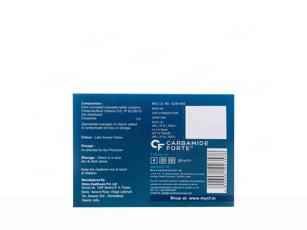 Carbamide Forte Cholecalciferol 60000 IU Tablet