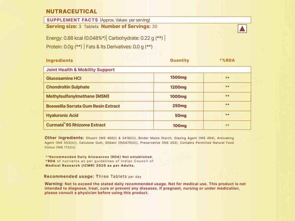 WishNew Wellness Joint Flex+ Mobility & Support Tablet