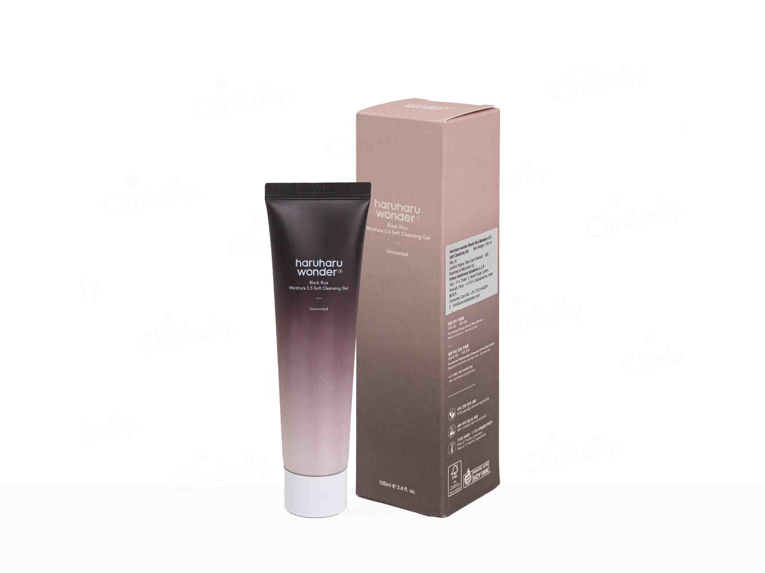 Haruharu Wonder Black Rice Moisture 5.5 Soft Cleansing Gel
