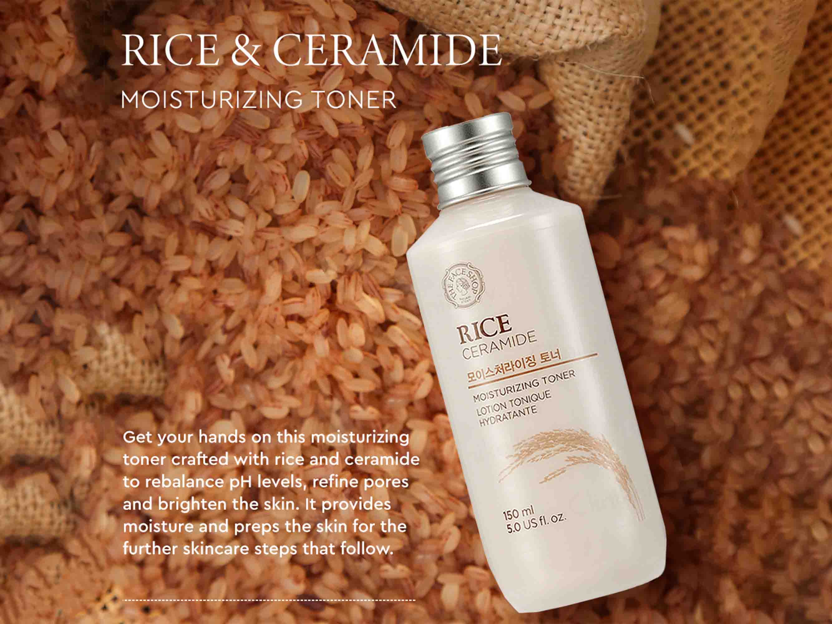 The Face Shop Rice & Ceramide Moisturizing Toner