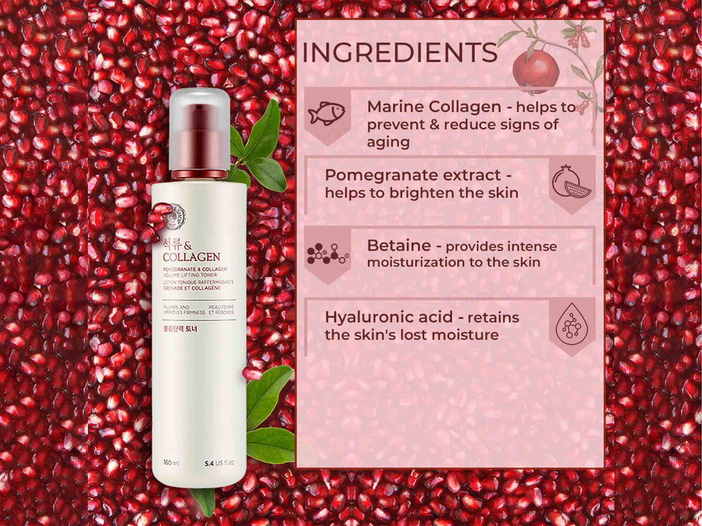 The Face Shop Pomegranate & Collagen Volume Lifting Toner