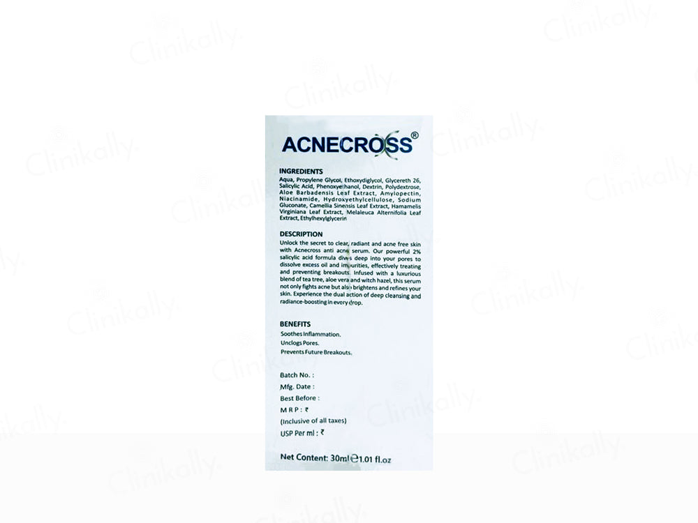 Acnecross Salicylic Acid Pore Refining Serum