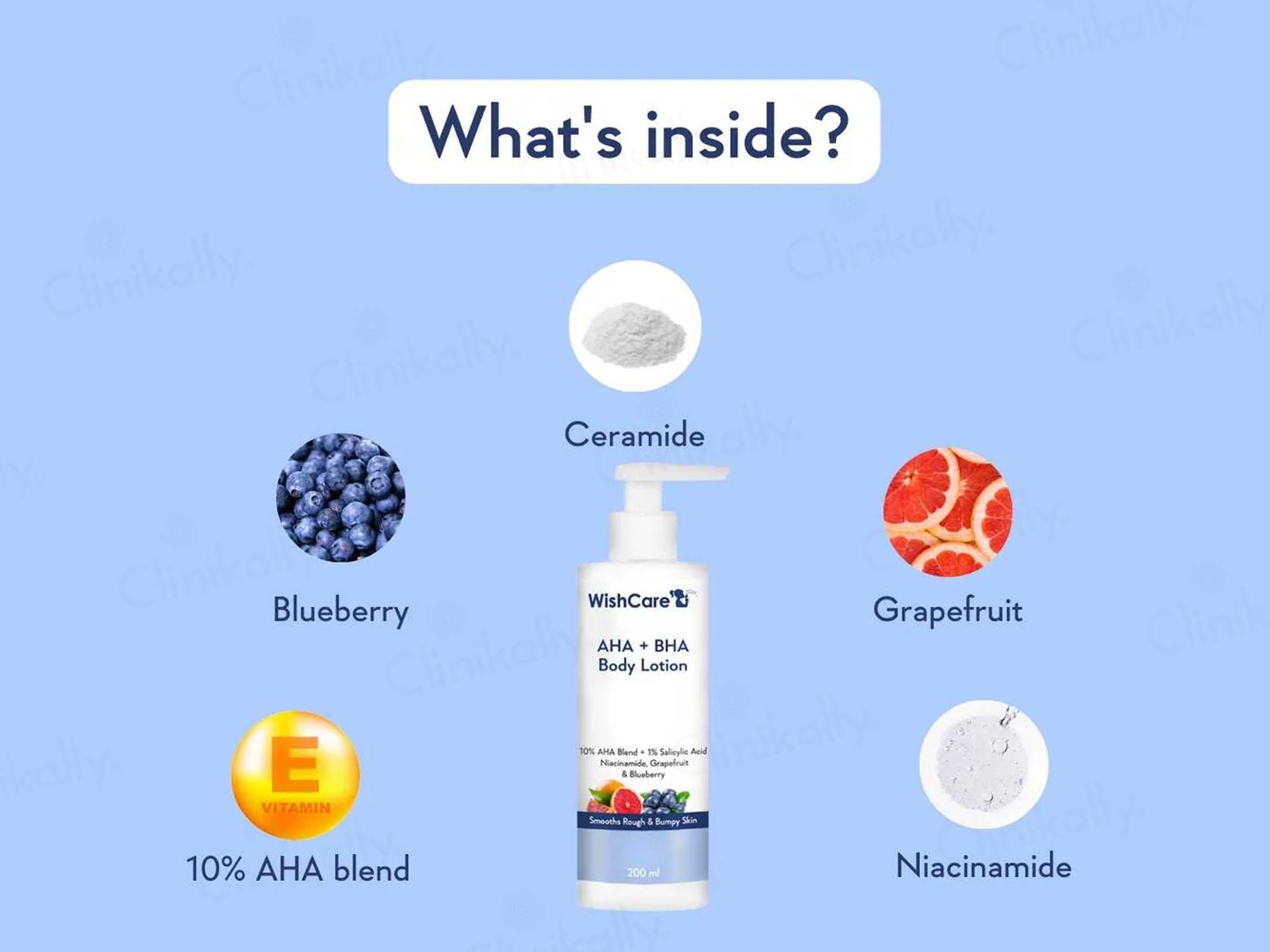 WishCare AHA + BHA Body Lotion