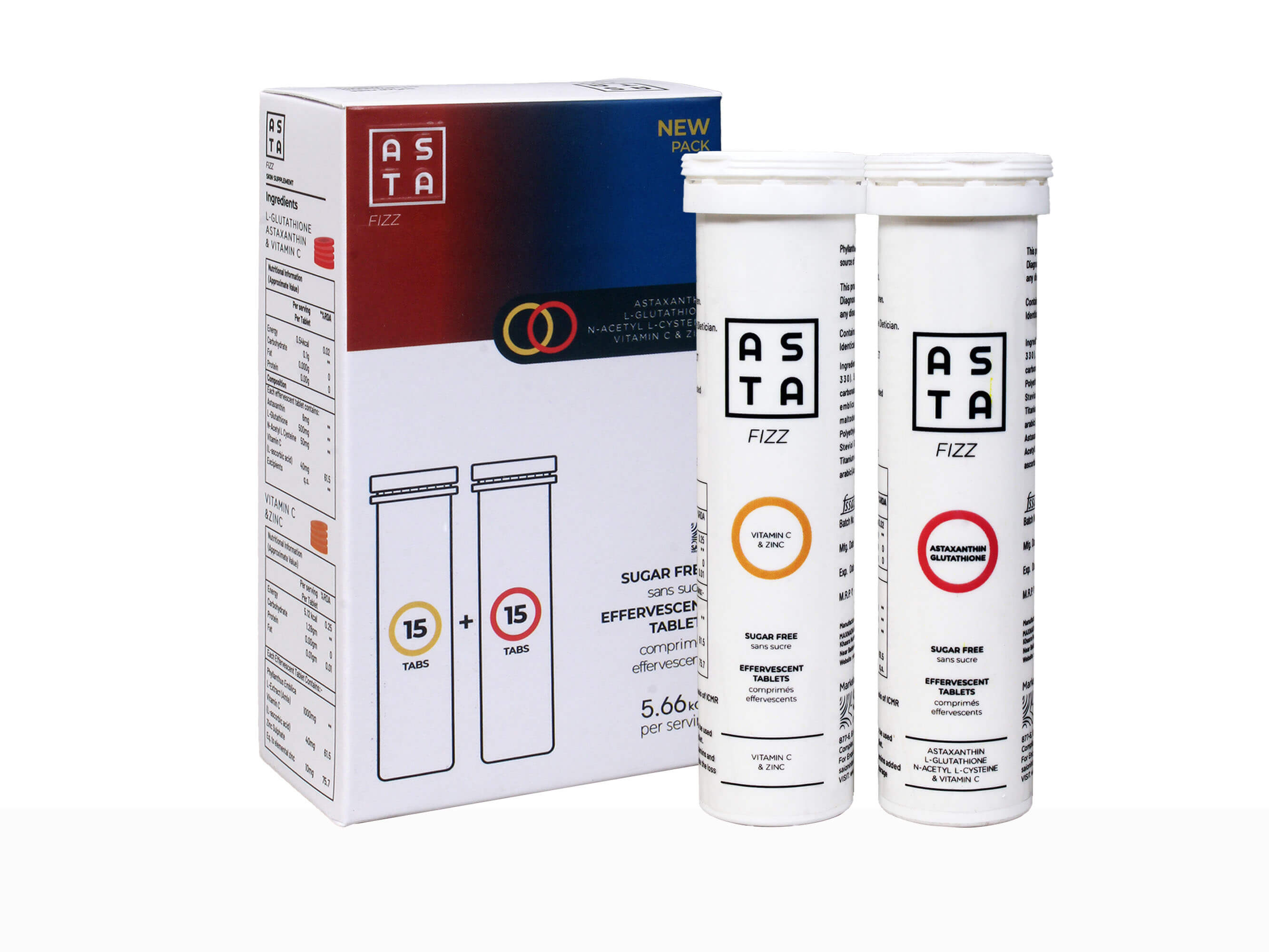 Asta Fizz (Sugar Free Effervescent Tablets) - Clinikally