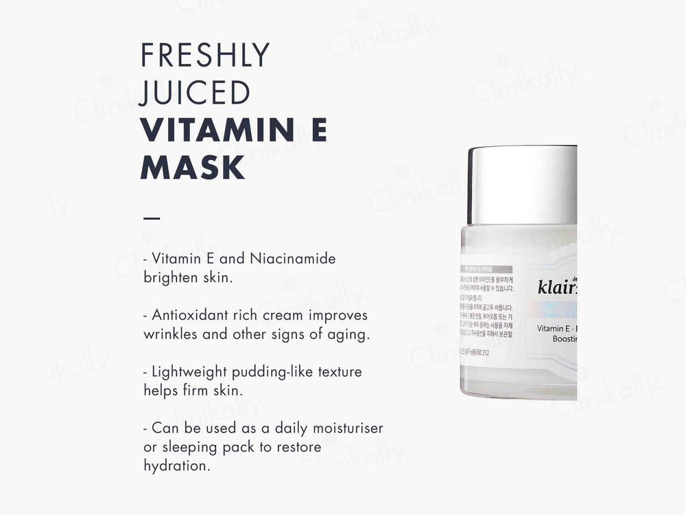 Klairs Freshly Juiced Vitamin E Mask - Clinikally