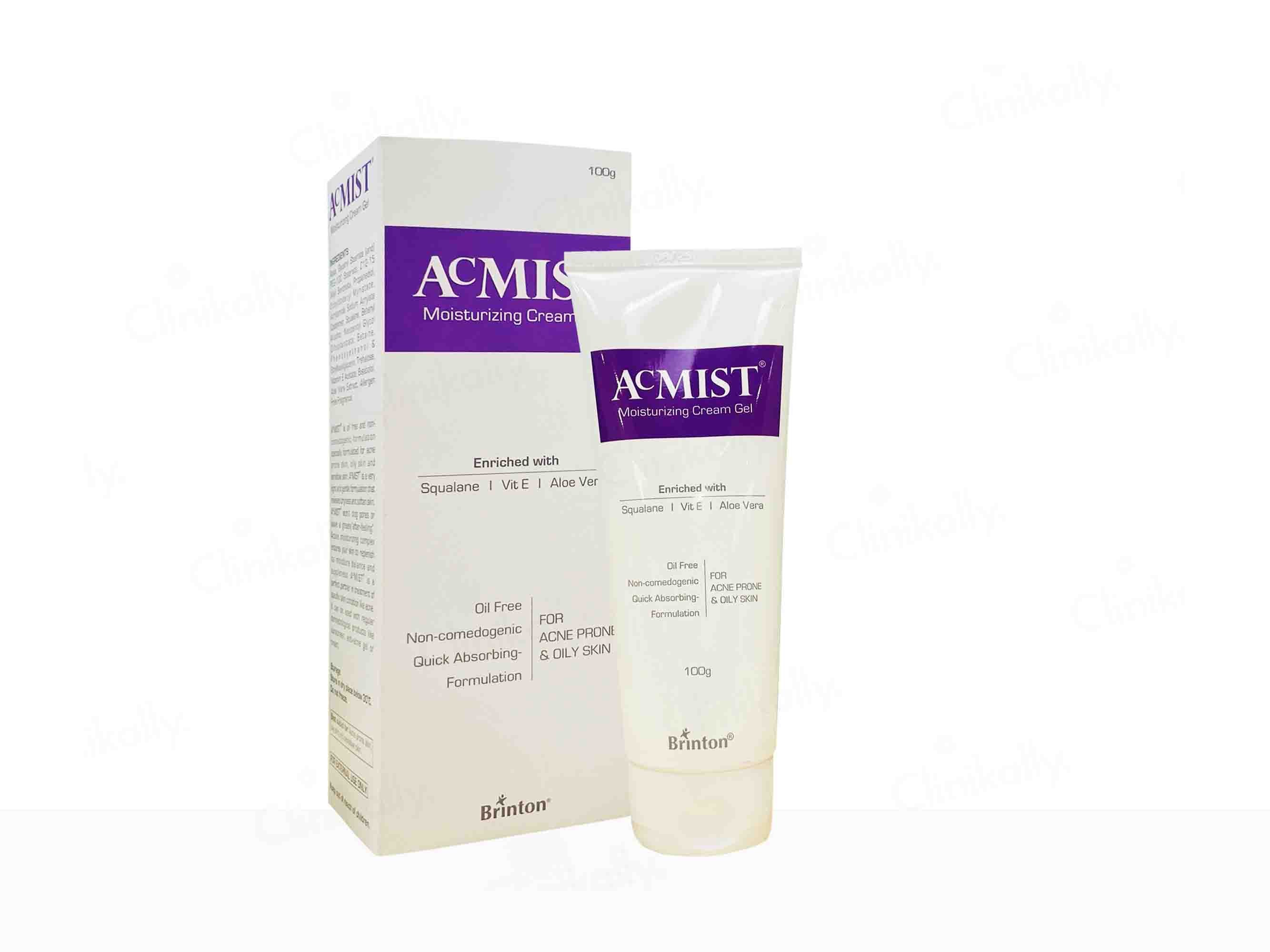 Brinton Acmist Moisturizing Cream Gel - Clinikally
