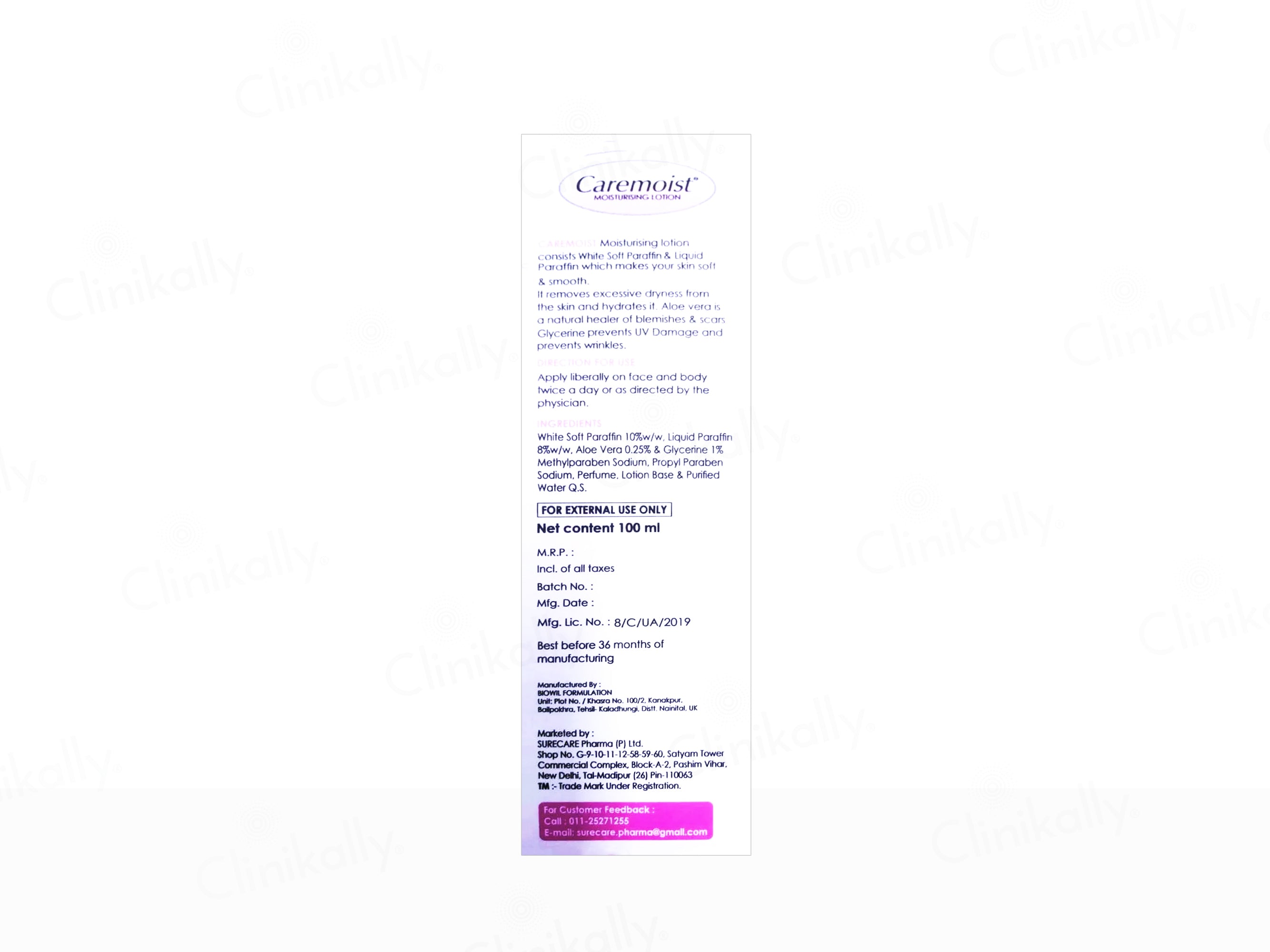 Caremoist Moisturising Body Lotion