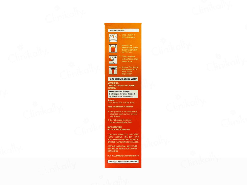 Nutra Fizz C 1000 Effervescent Tablet - Orange Flavour