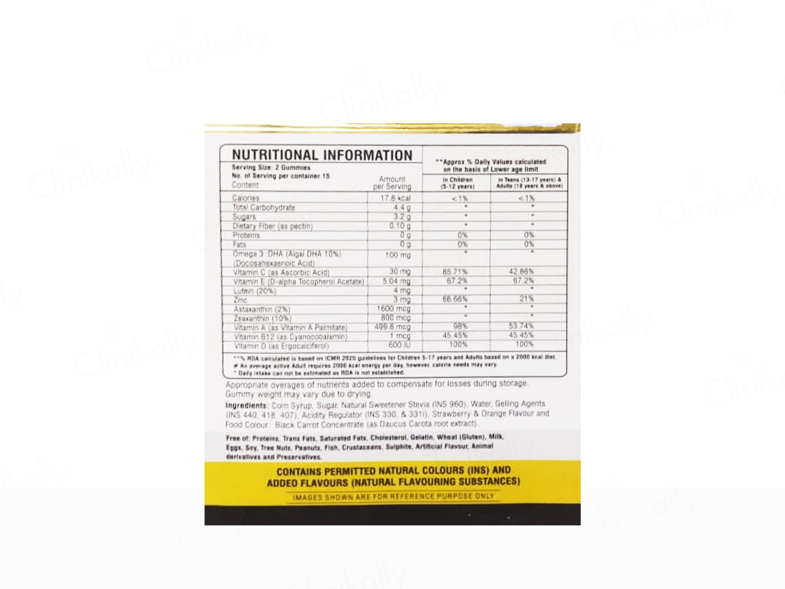 Eyecirque Kids Eye Supplement Gummies - Strawberry Orange Flavour