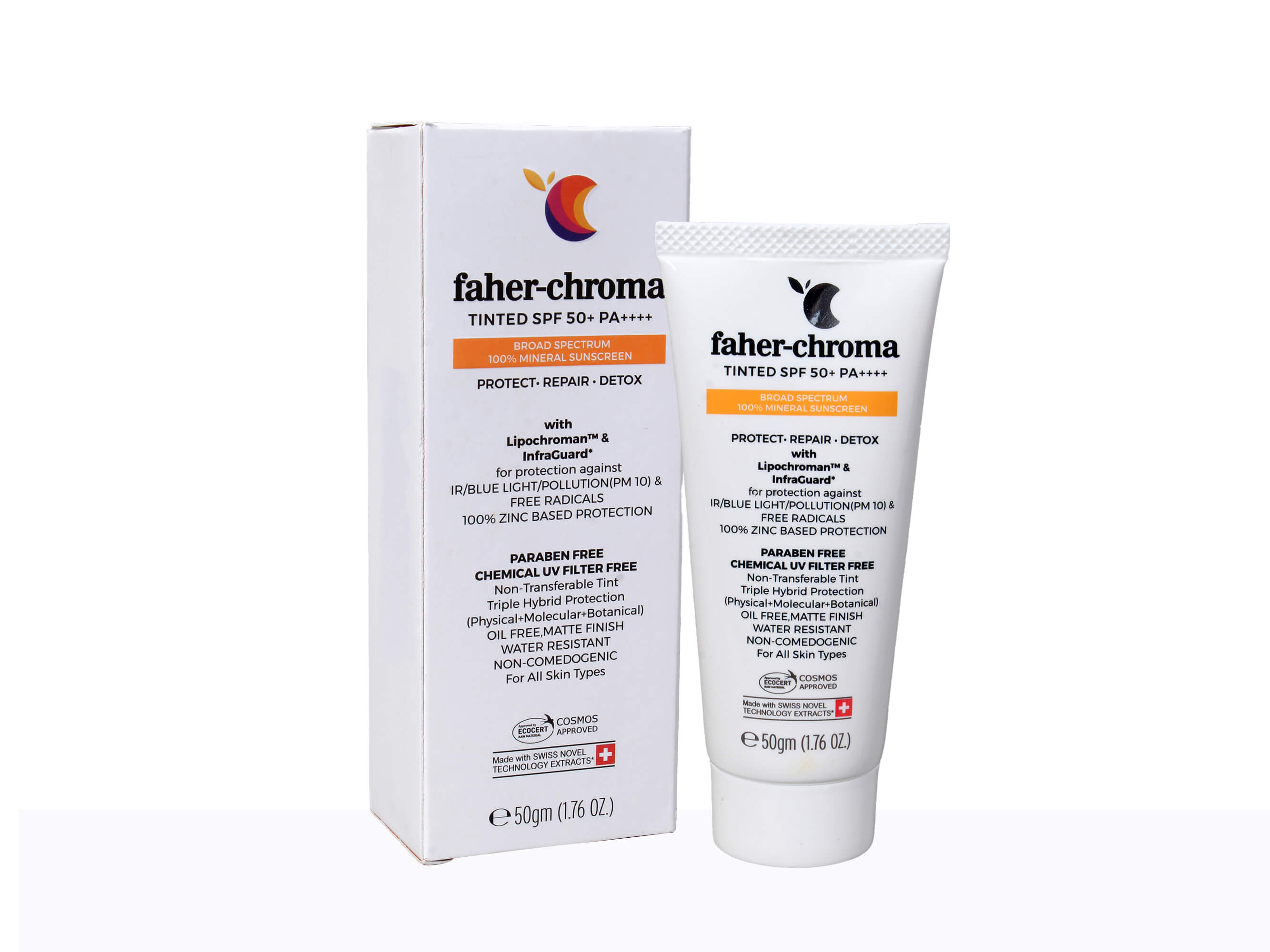 Faher-Chroma Tinted SPF 50+ Sunscreen - Clinikally