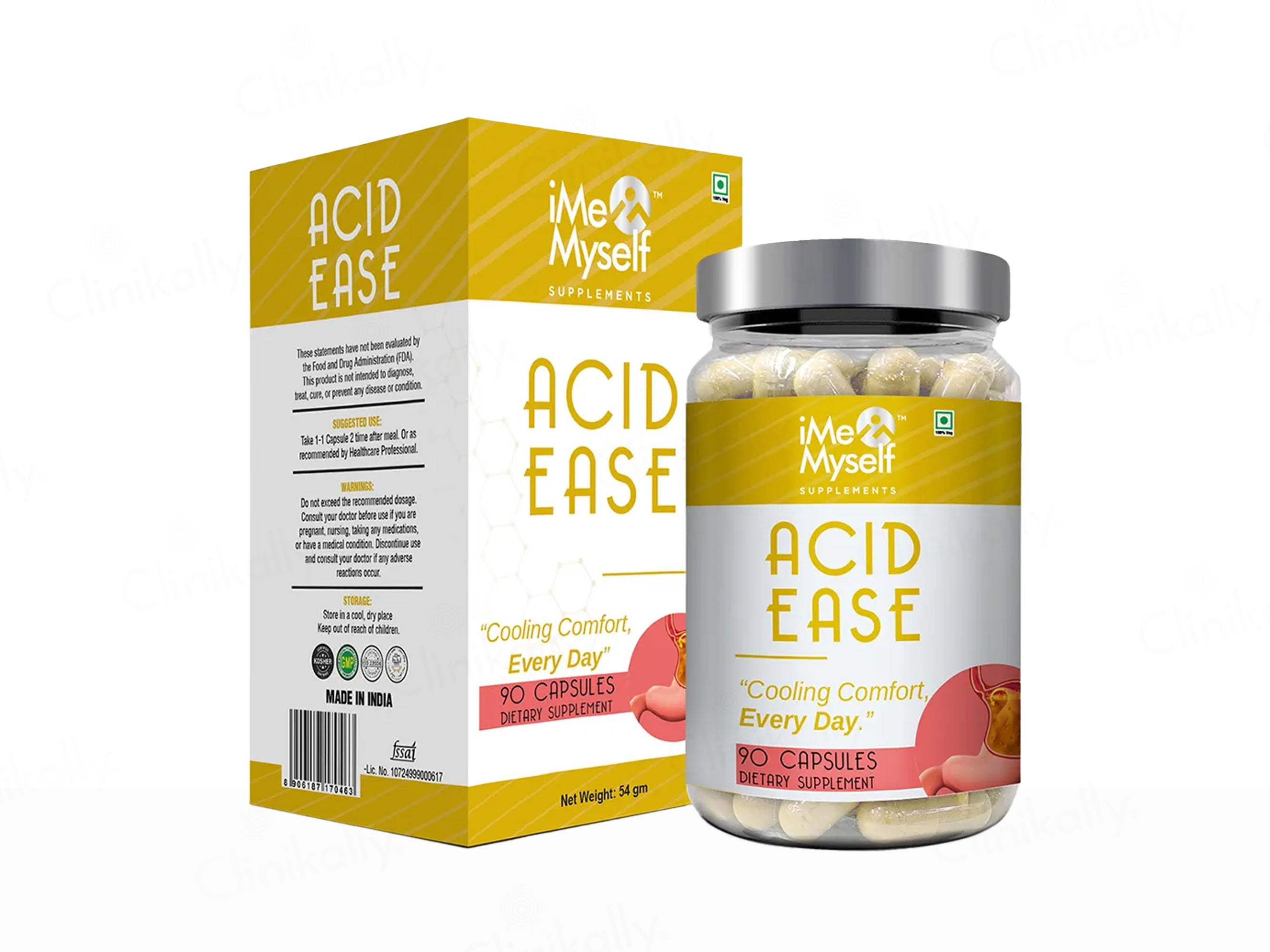 iMeMyself Acid Ease Dietary Supplement Vegetarian Capsule