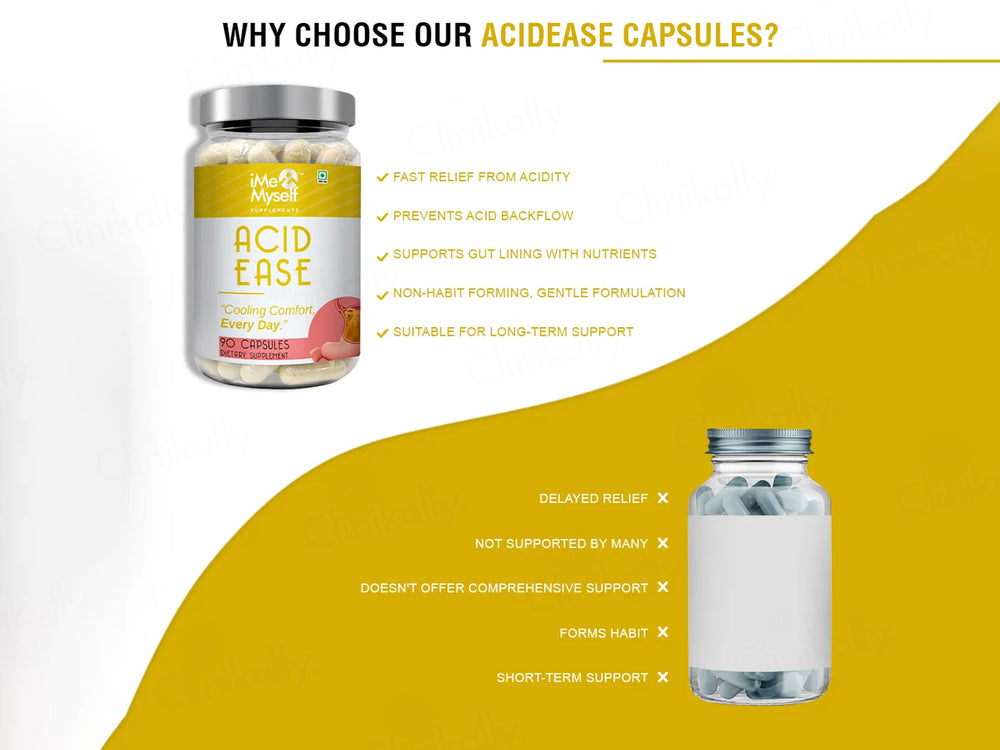 iMeMyself Acid Ease Dietary Supplement Vegetarian Capsule
