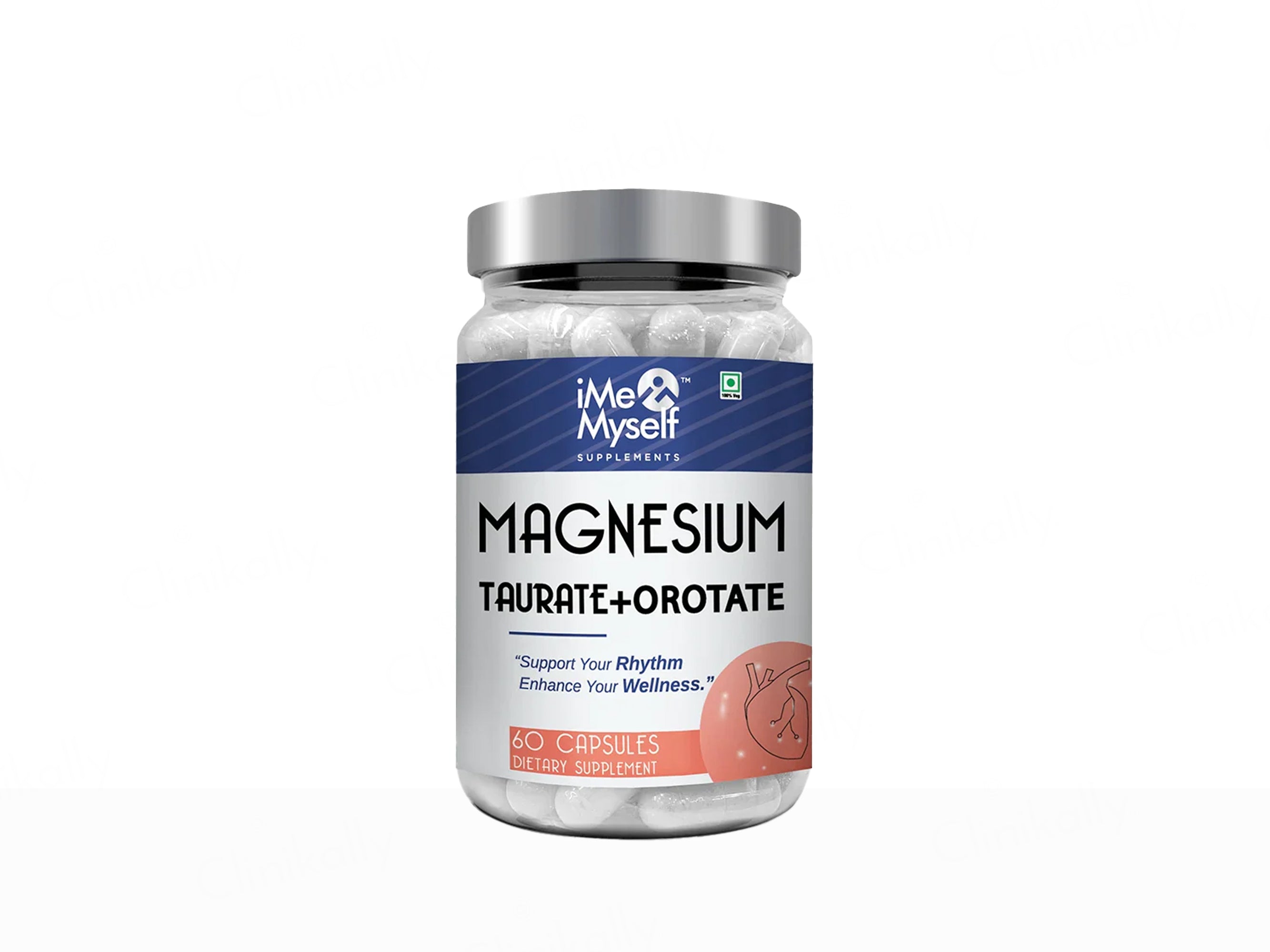 iMeMyself Magnesium Taurate + Orotate Dietary Supplement Vegetarian Capsule