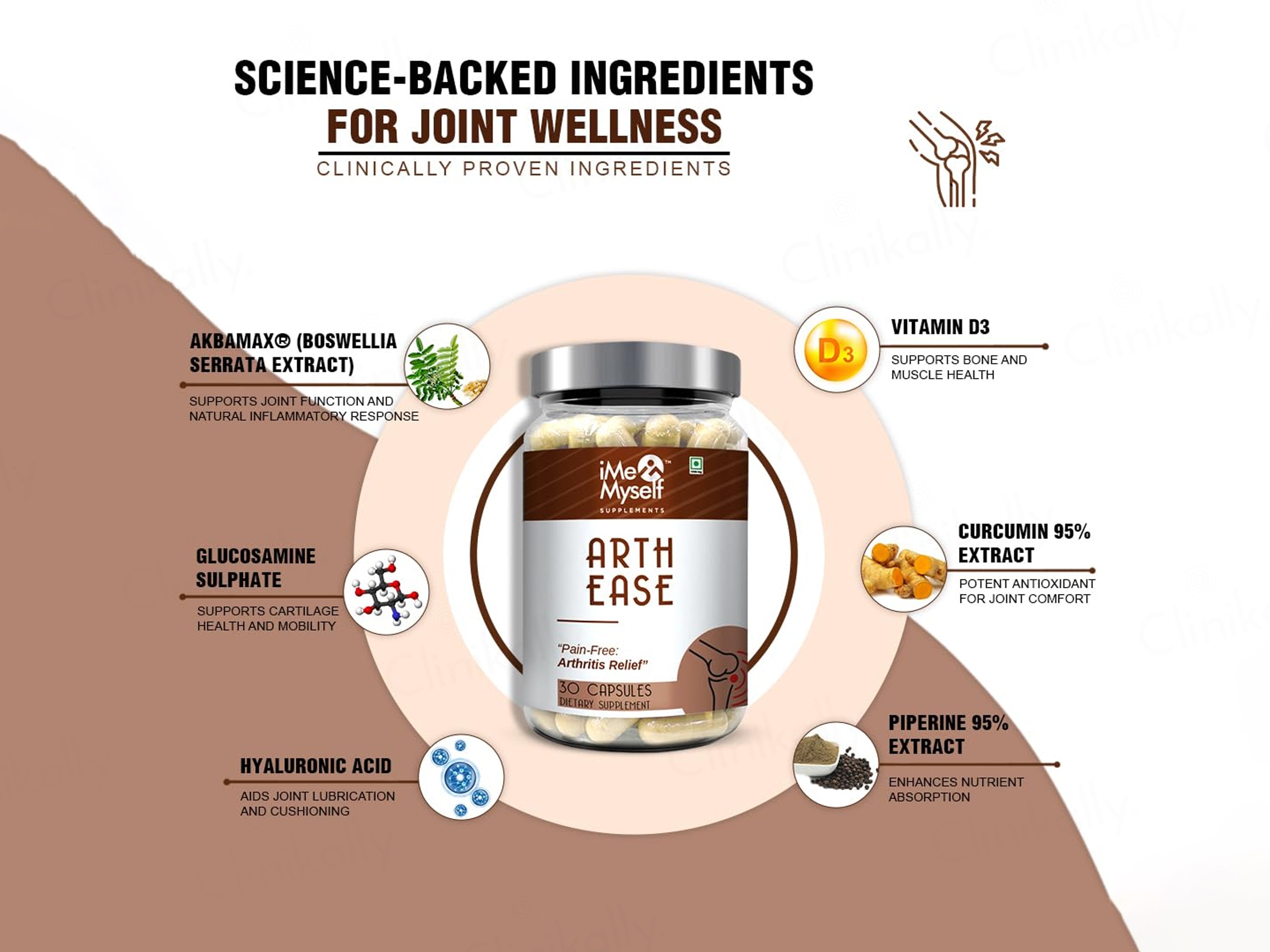 iMeMyself Arth Ease Dietary Supplement Vegetarian Capsule