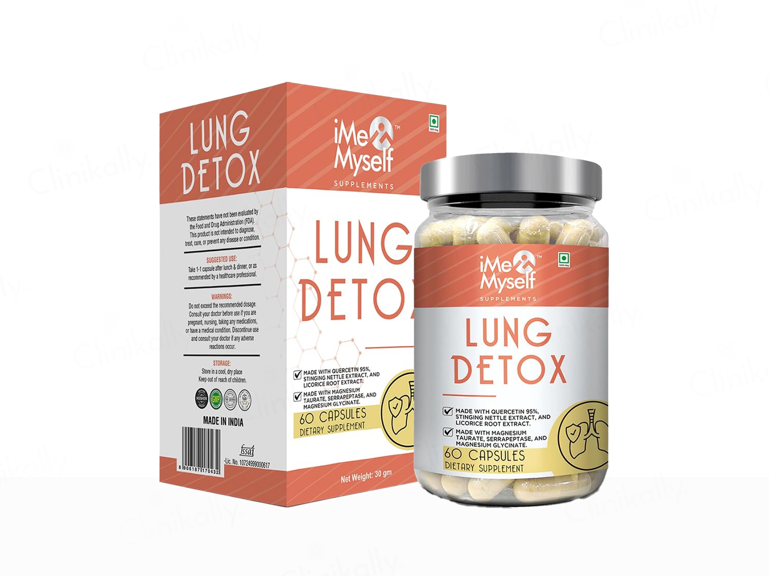 iMeMyself Lung Detox Dietary Supplement Vegetarian Capsule