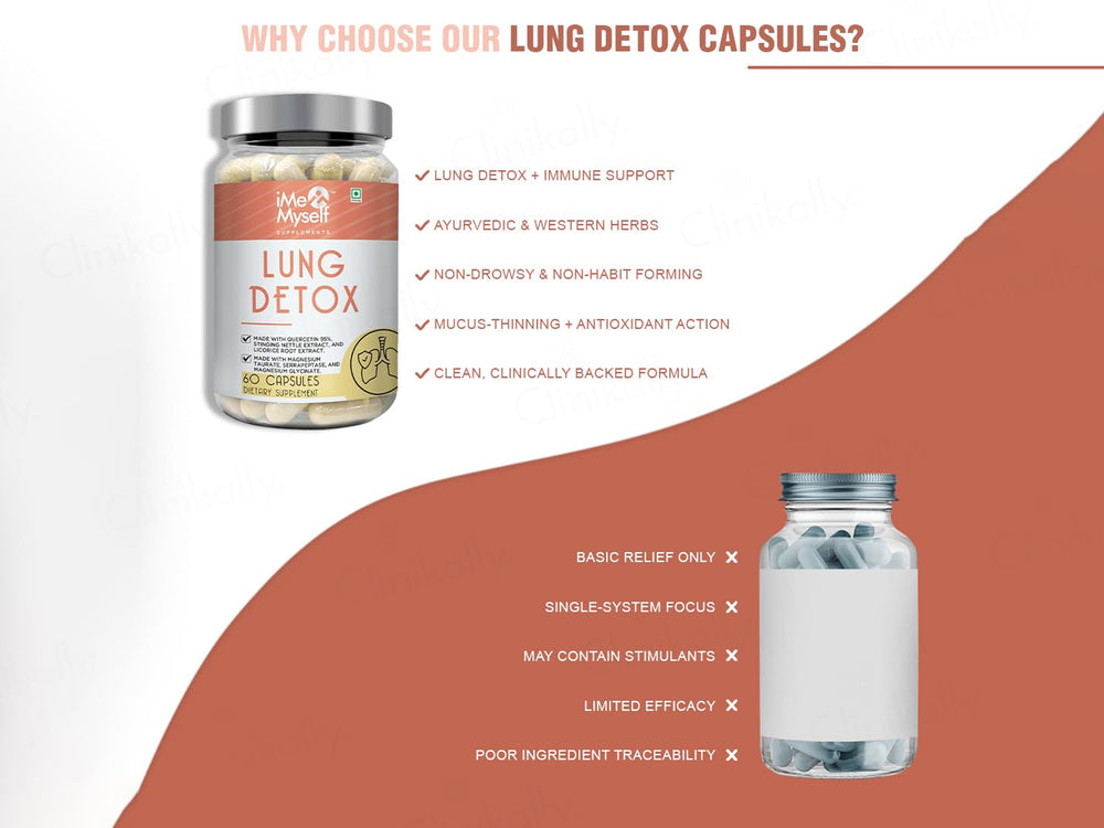 iMeMyself Lung Detox Dietary Supplement Vegetarian Capsule