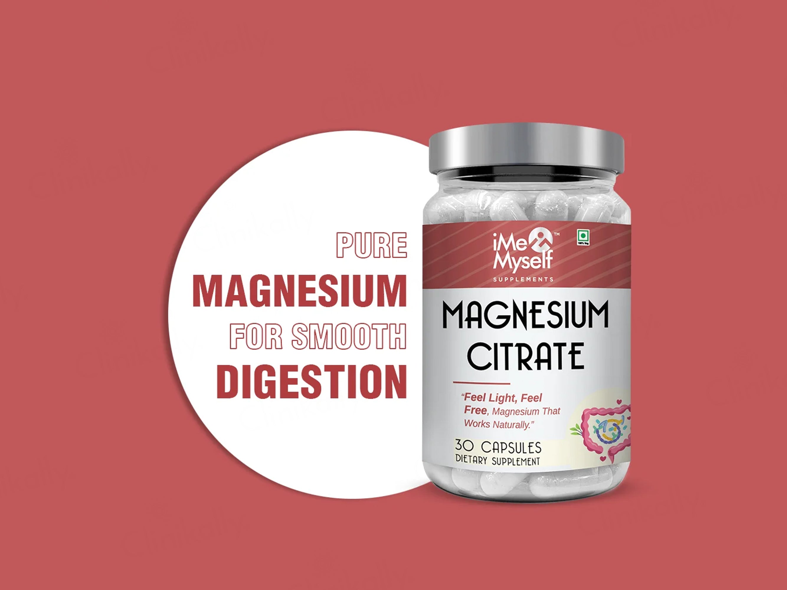 iMeMyself Magnesium Citrate Dietary Supplement Vegetarian Capsule